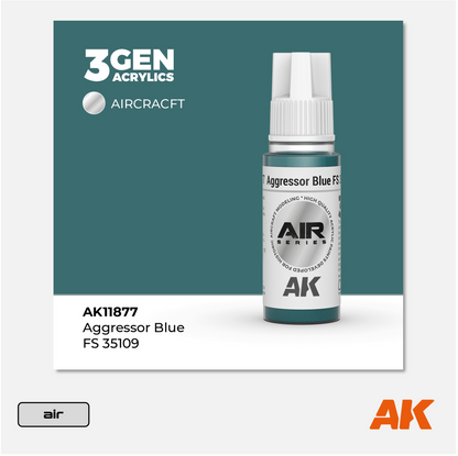 AK 3Gen Acrylics - Aggressor Blue FS 35109