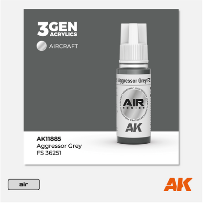 AK 3Gen Acrylics - Aggressor Grey FS 36251