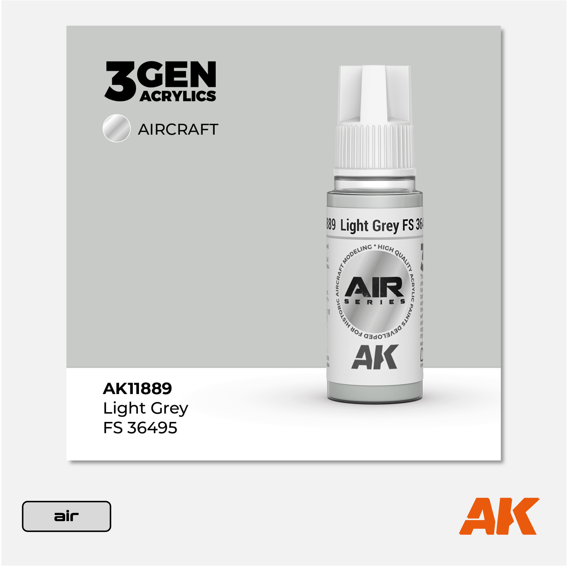 AK 3Gen Acrylics - Light Grey FS 36495