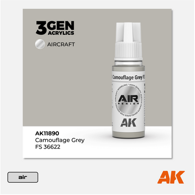 AK 3Gen Acrylics - Camouflage Grey FS 36622