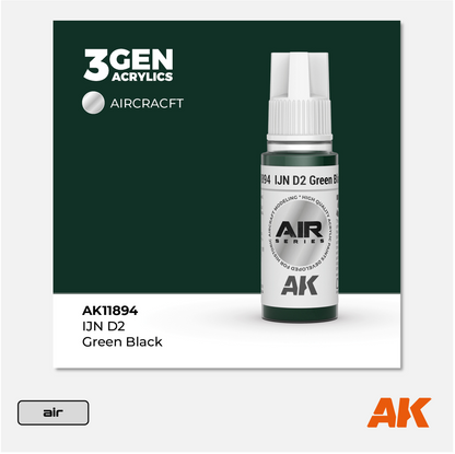 AK 3Gen Acrylics - IJN D2 Green Black