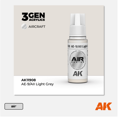 AK 3Gen Acrylics - AE-9/AII Light Grey