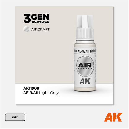 AK 3Gen Acrylics - AE-9/AII Light Grey