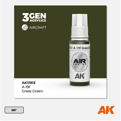 AK 3Gen Acrylics - A-19f Grass Green