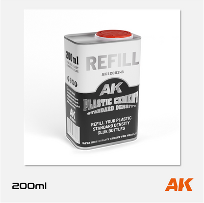 AK Plastic Cement - Standard Density - 200ml Refill