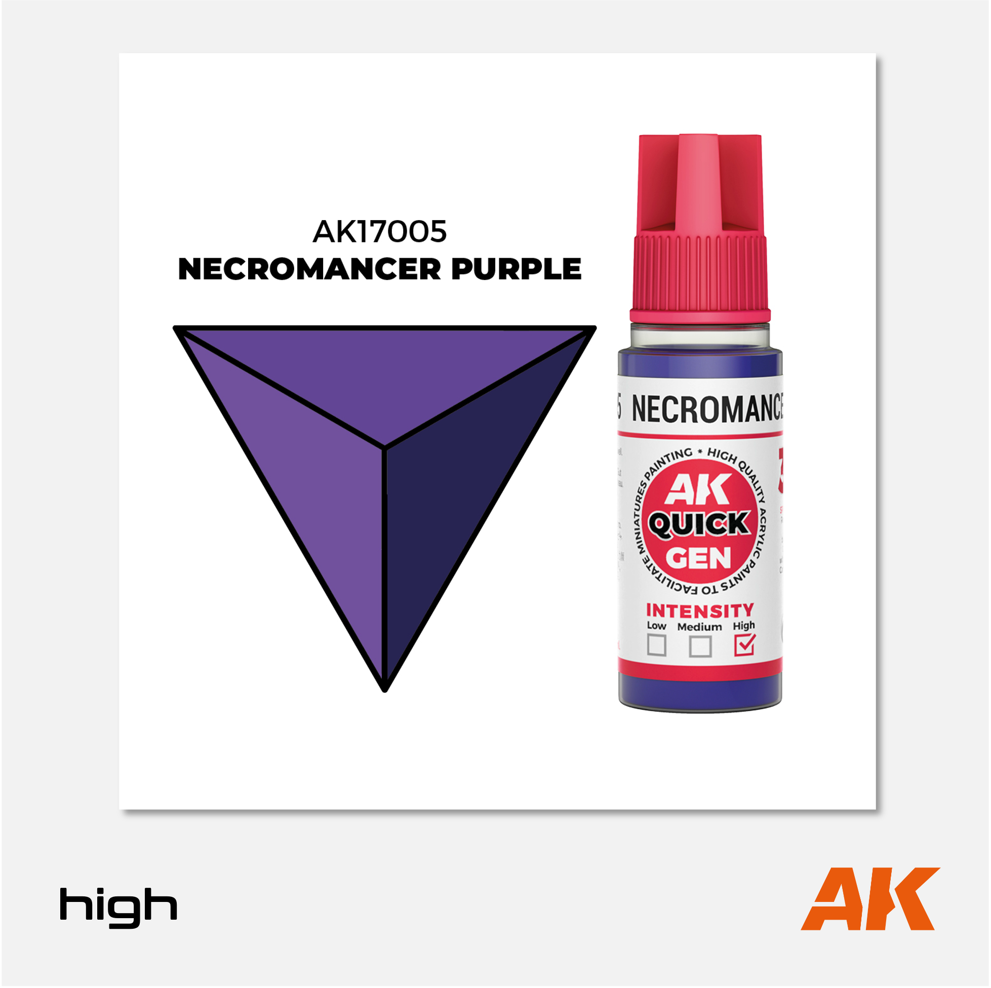 AK Interactive - Quick Gen Acrylics Paint - Necromancer Purple - AK17005 - Gothaforce