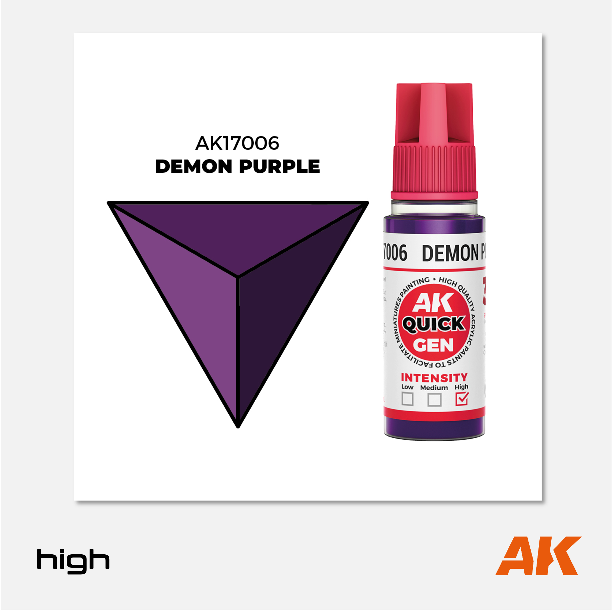 AK Interactive - Quick Gen Acrylics Paint - Demon Purple - AK17006 - Gothaforce