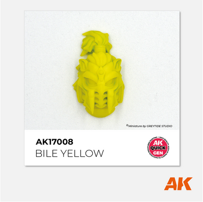 AK Interactive - Quick Gen Acrylics Paint - Bile Yellow - AK17008 - Gothaforce