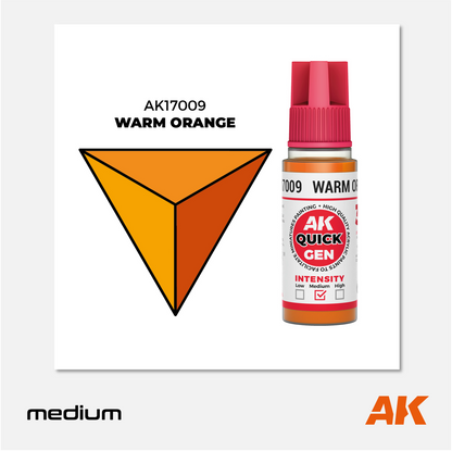 AK Interactive - Quick Gen Acrylics Paint - Warm Orange - AK17009 - Gothaforce
