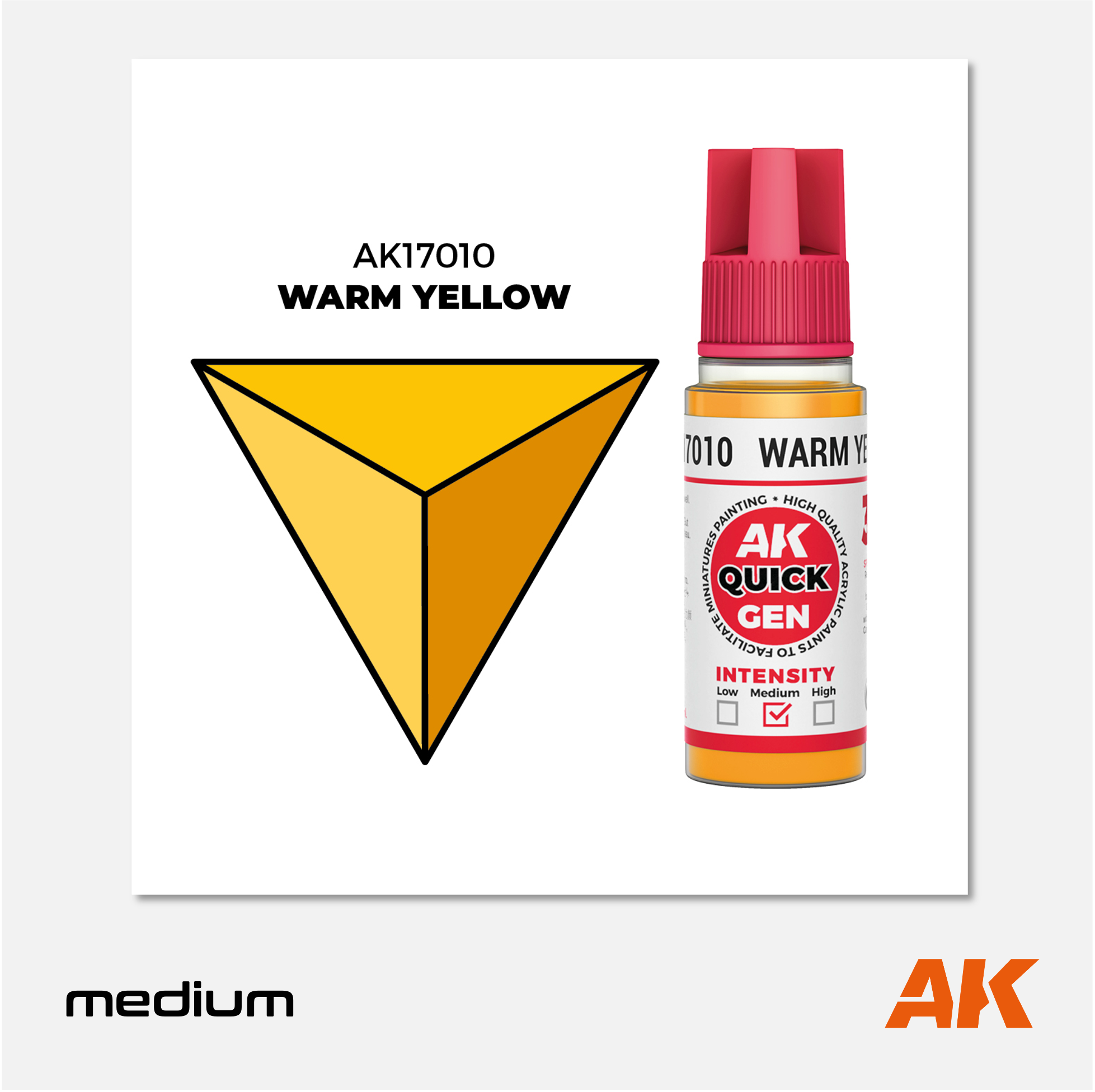 AK Interactive - Quick Gen Acrylics Paint - Warm Yellow - AK17010 - Gothaforce