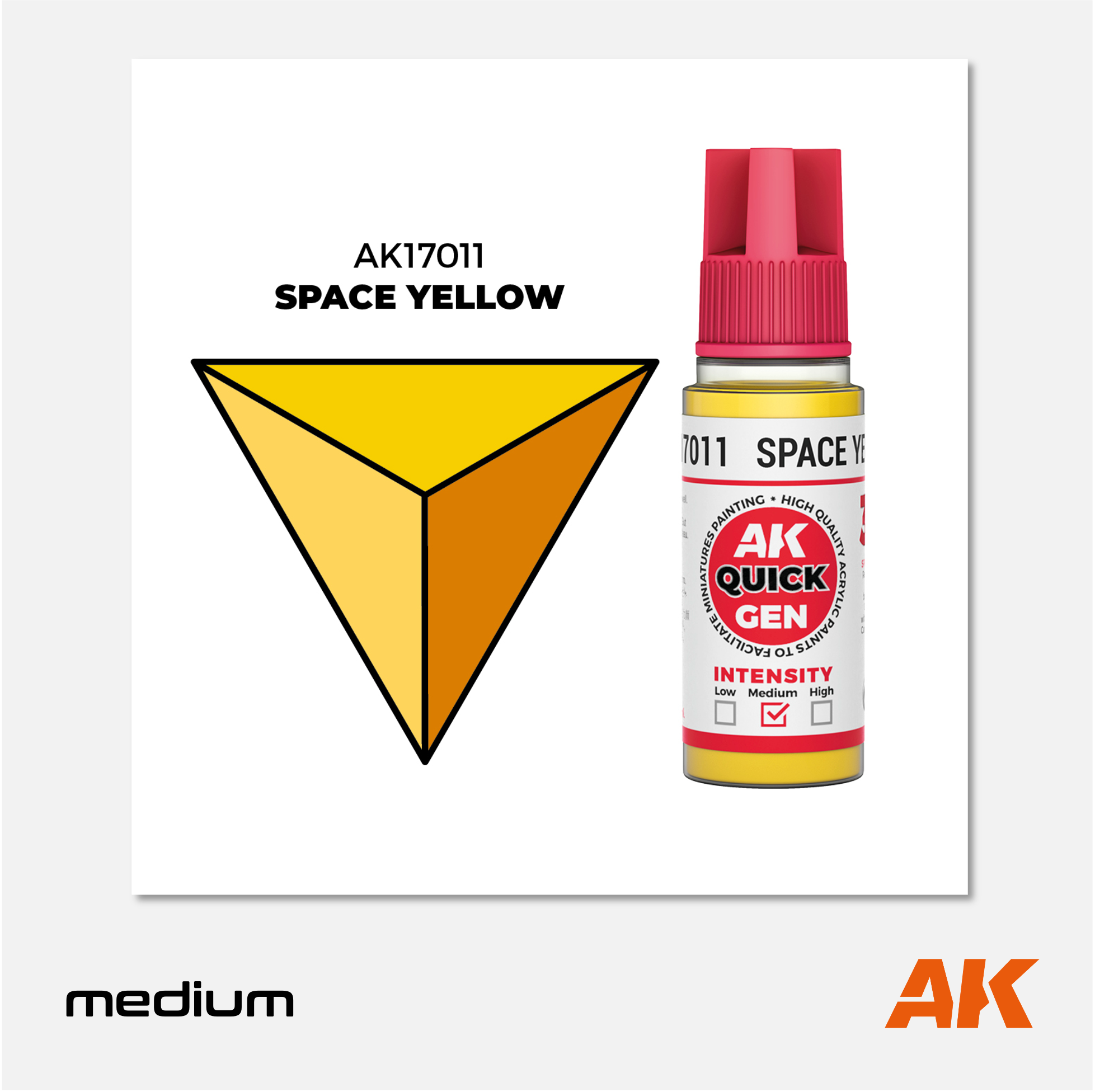 AK Interactive - Quick Gen Acrylics Paint - Space Yellow - AK17011 - Gothaforce