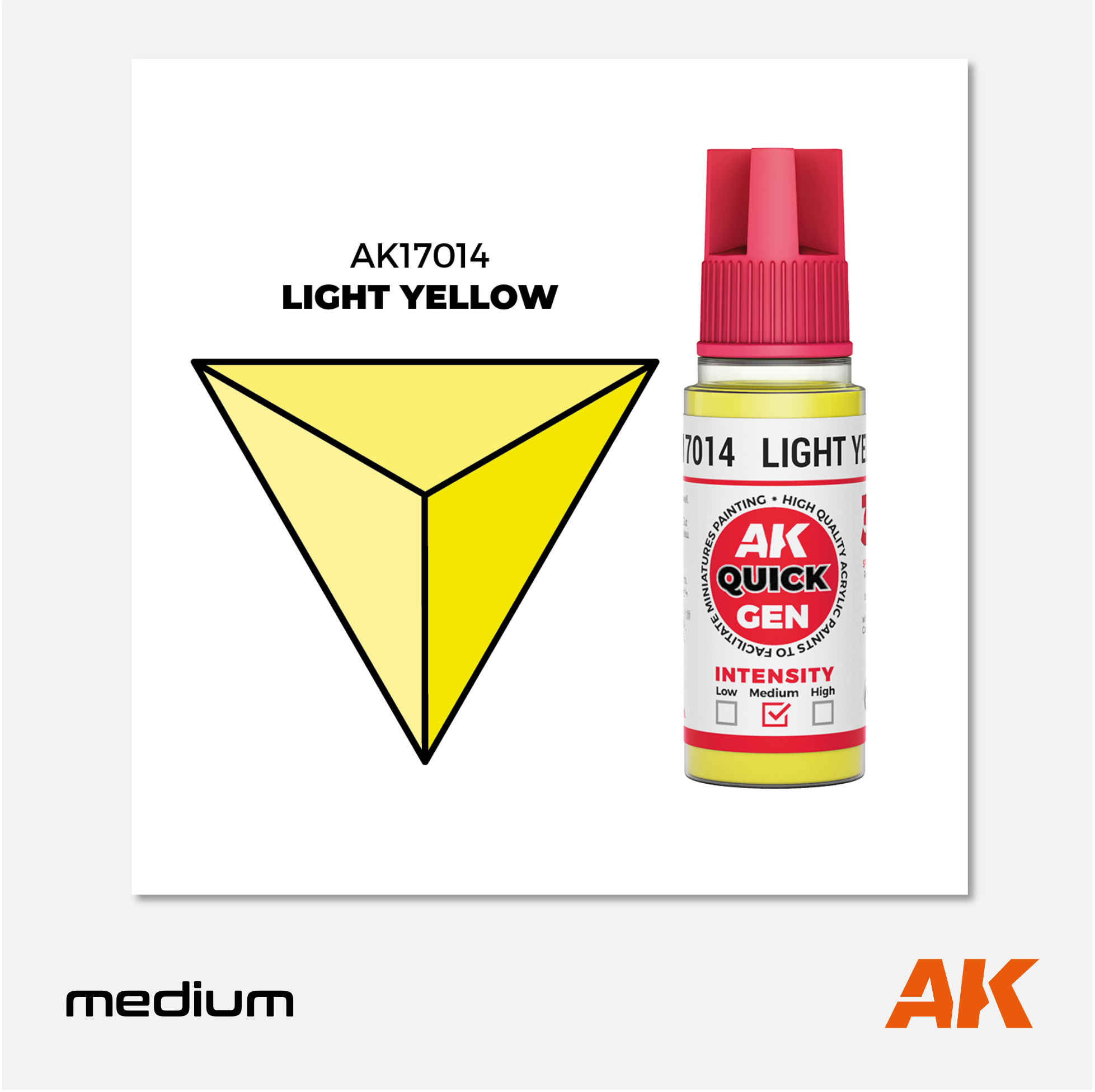 AK Interactive - Quick Gen Acrylics Paint - Light Yellow - AK17014 - Gothaforce