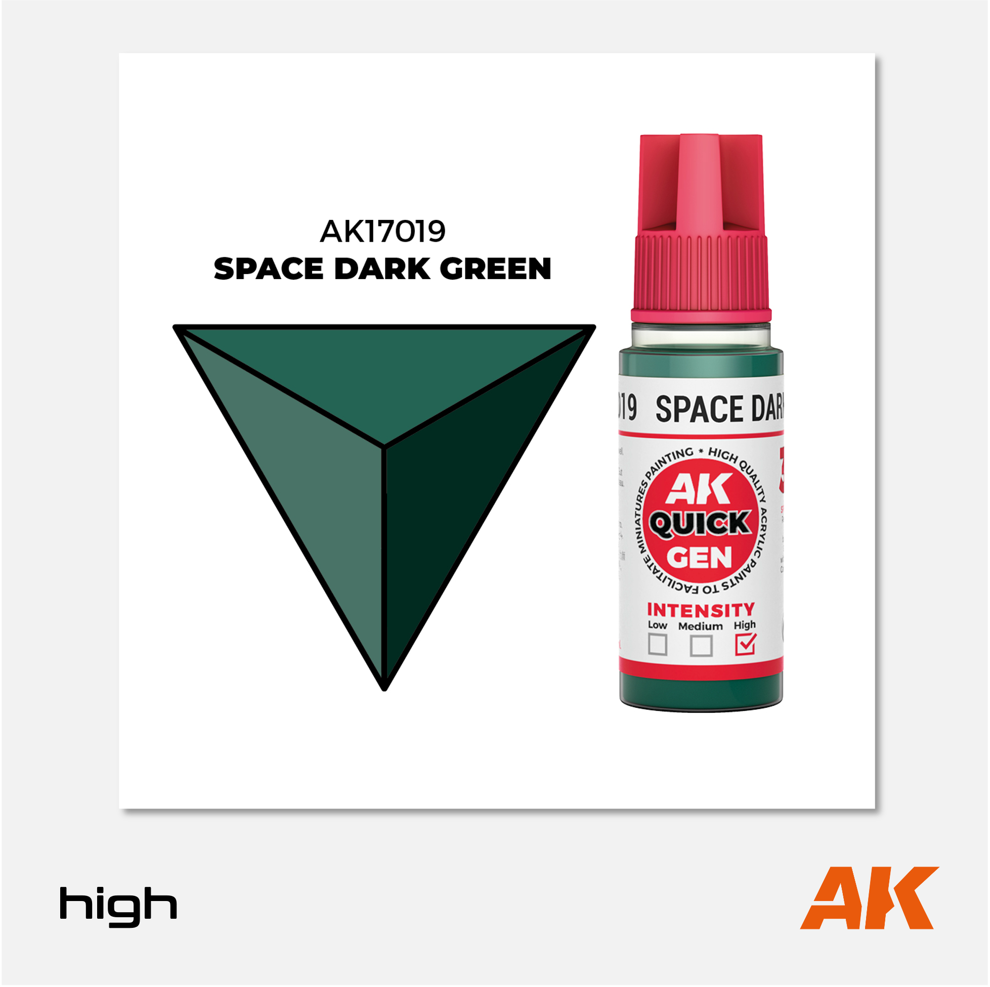 AK Interactive - Quick Gen Acrylics Paint - Space Dark Green - AK17019 - Gothaforce