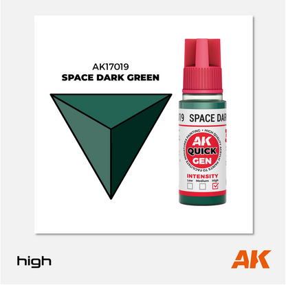 AK Interactive - Quick Gen Acrylics Paint - Space Dark Green - AK17019 - Gothaforce