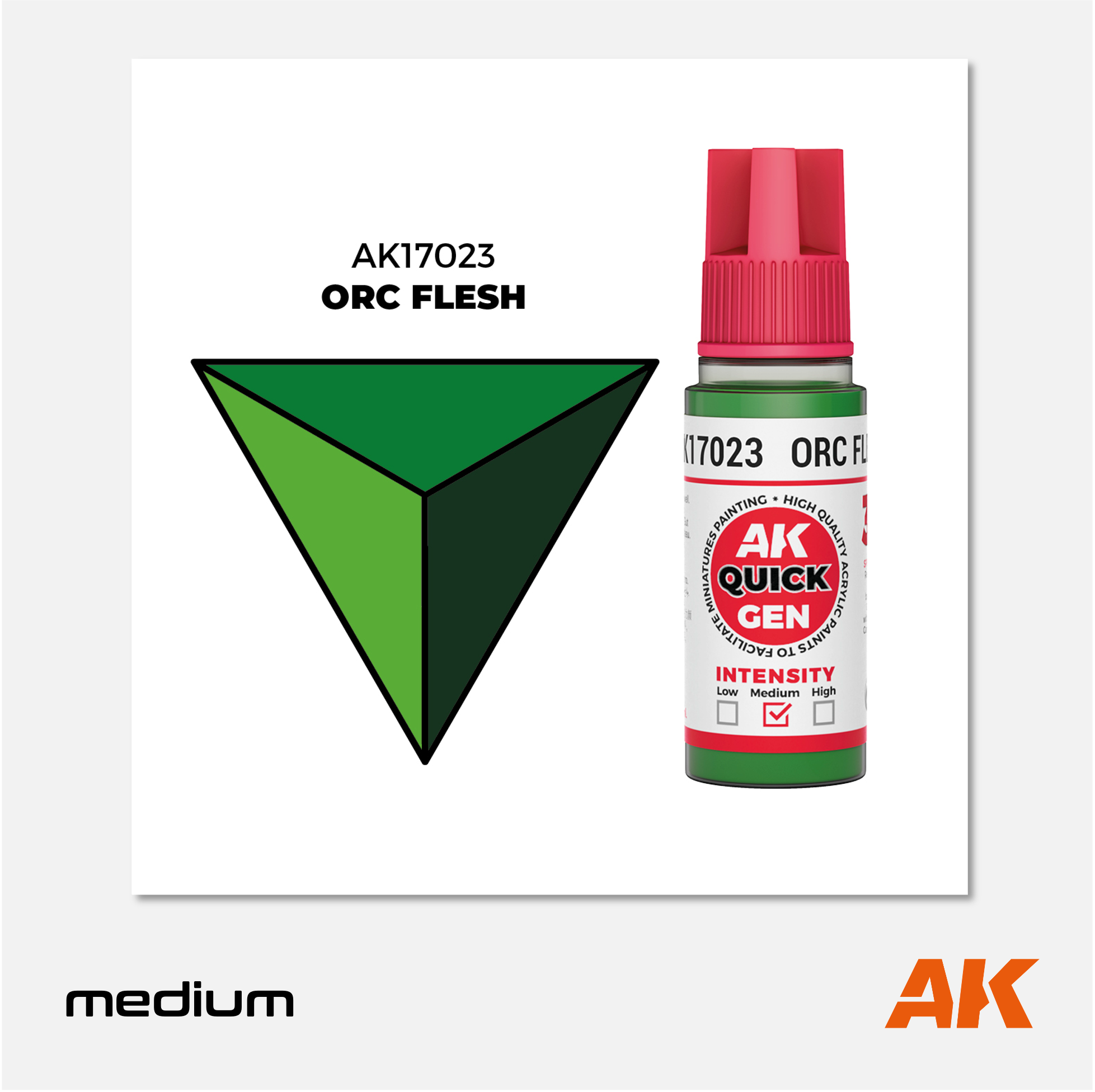AK Interactive - Quick Gen Acrylics Paint - Orc Flesh - AK17023 - Gothaforce