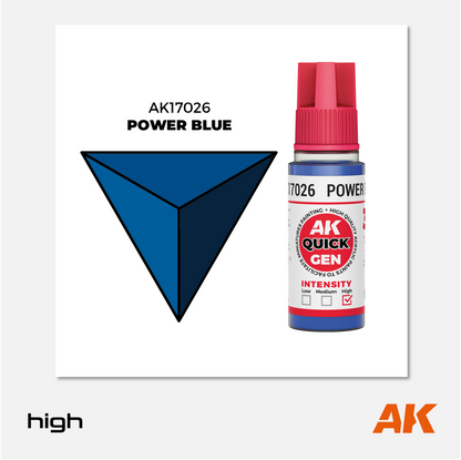 AK Interactive - Quick Gen Acrylics Paint - Power Blue - AK17026 - Gothaforce