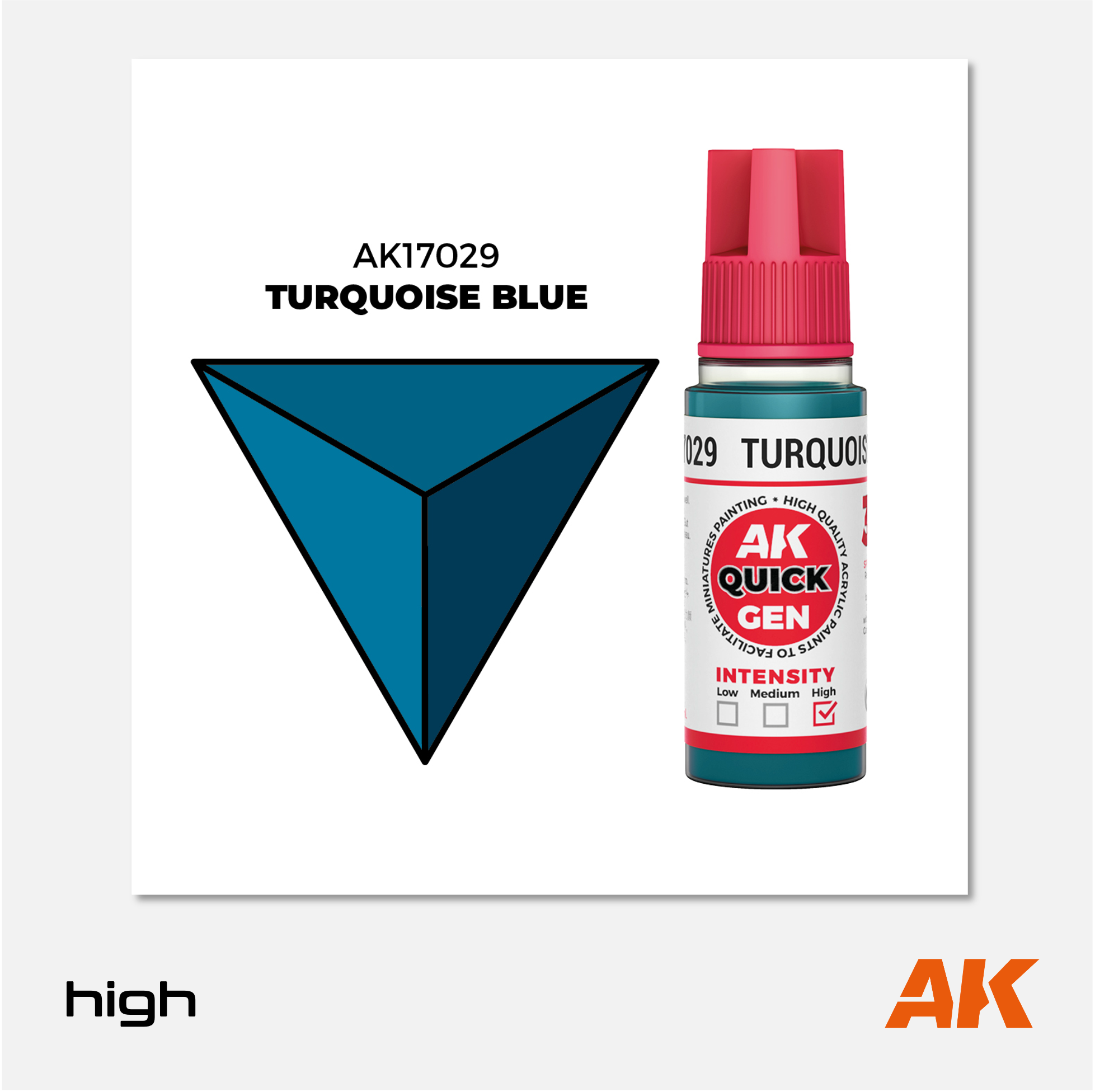 AK Interactive - Quick Gen Acrylics Paint - Turquoise Blue - AK17029 - Gothaforce
