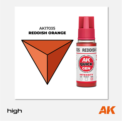 AK Interactive - Quick Gen Acrylics Paint - Reddish Orange - AK17035 - Gothaforce