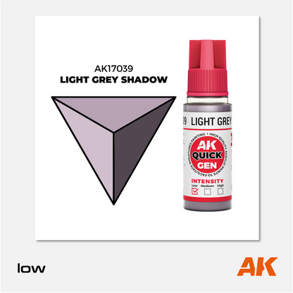 AK Interactive - Quick Gen Acrylics Paint - Light Grey Shadow - AK17039 - Gothaforce