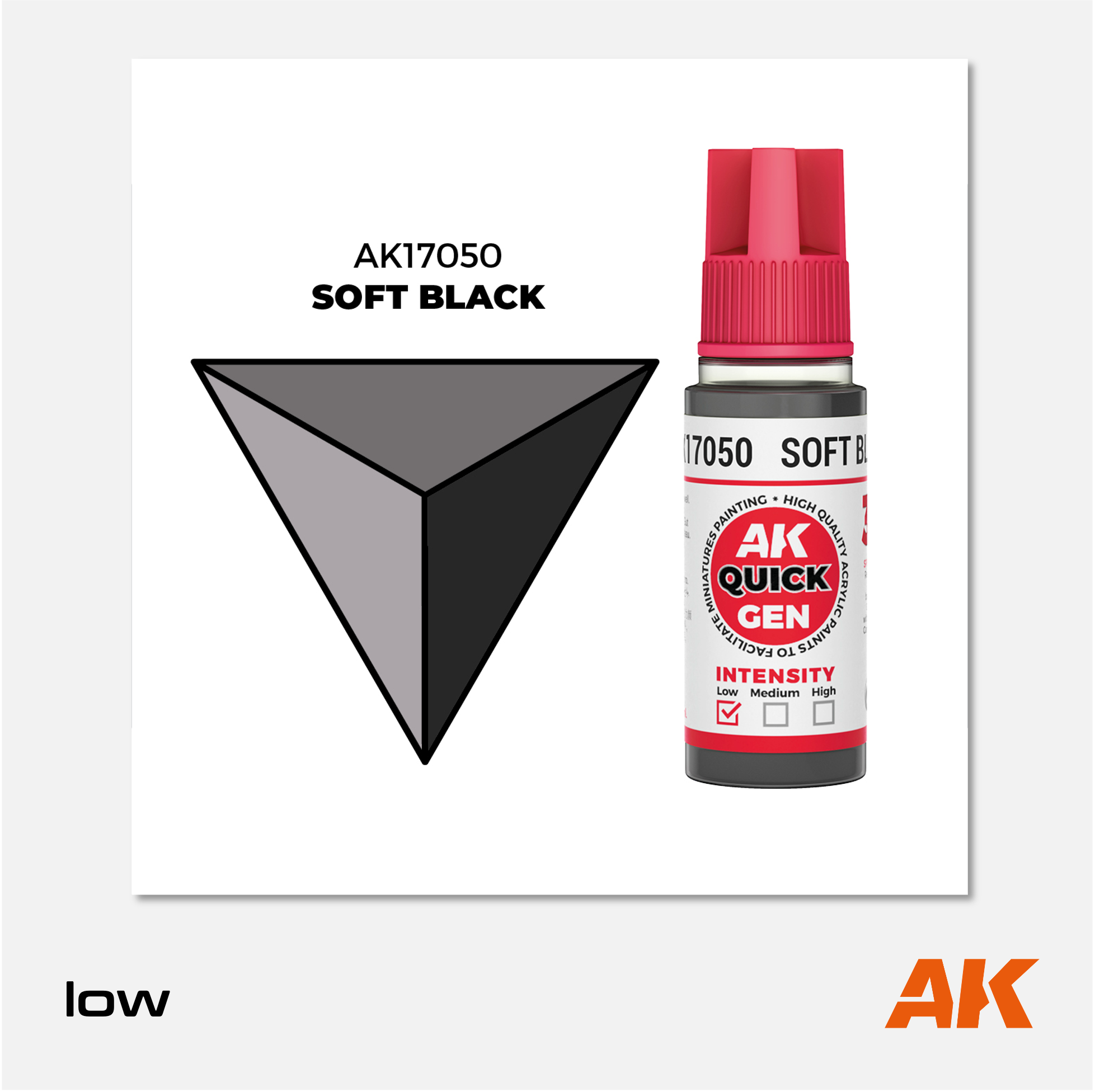 AK Quick Gen Acrylics - Soft Black
