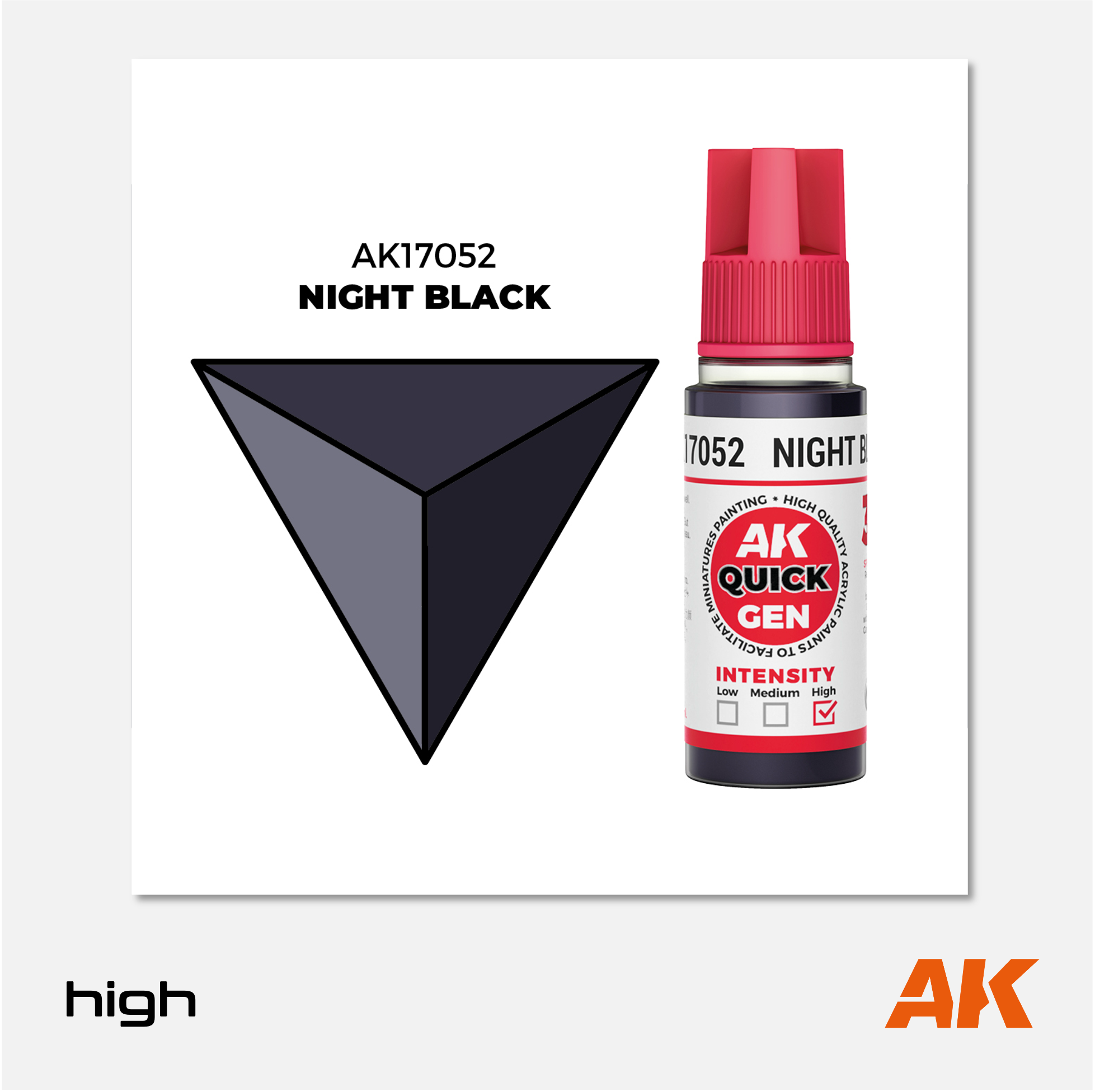AK Quick Gen Acrylics - Night Black