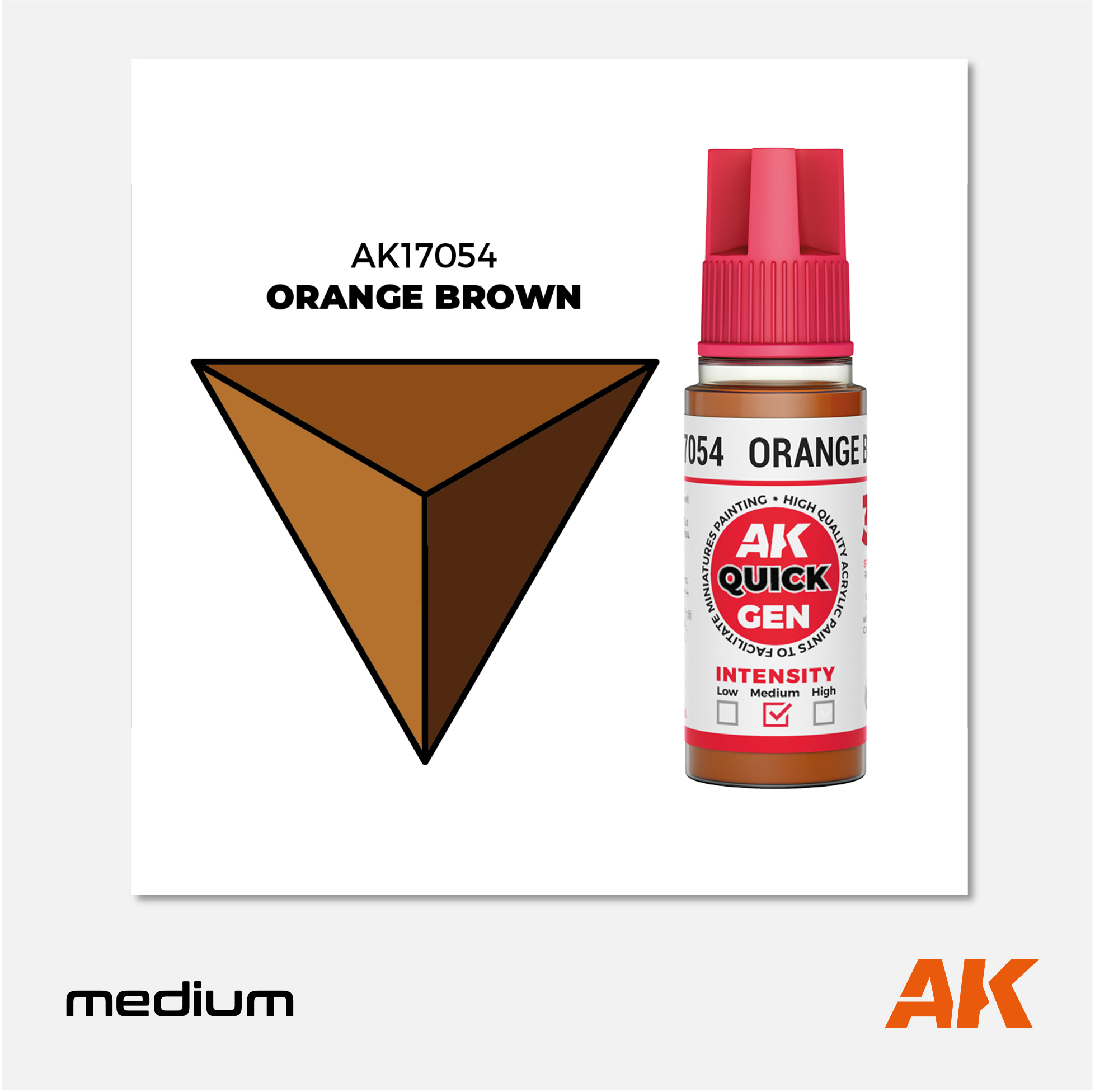 AK Quick Gen Acrylics - Orange Brown