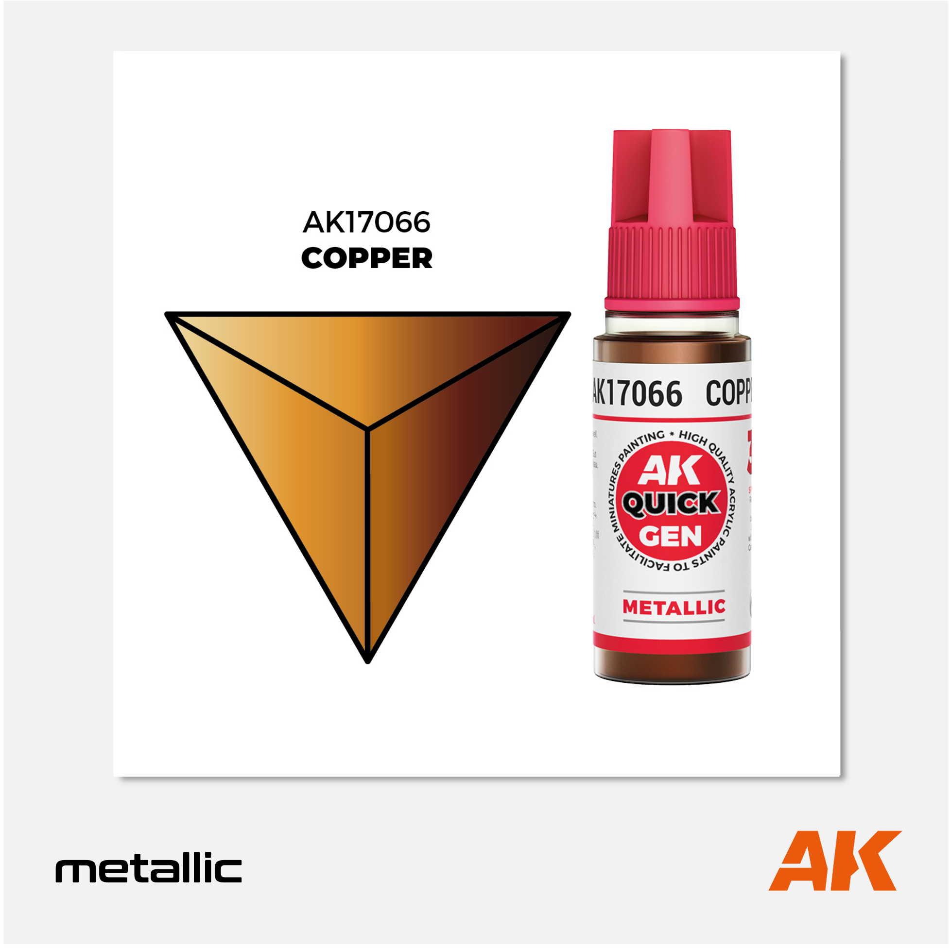 AK Quick Gen Acrylics - Copper