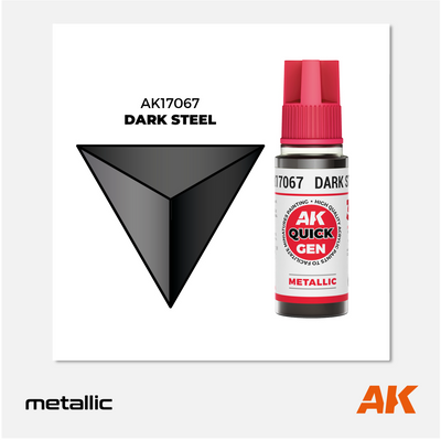 AK Quick Gen Acrylics - Dark Steel