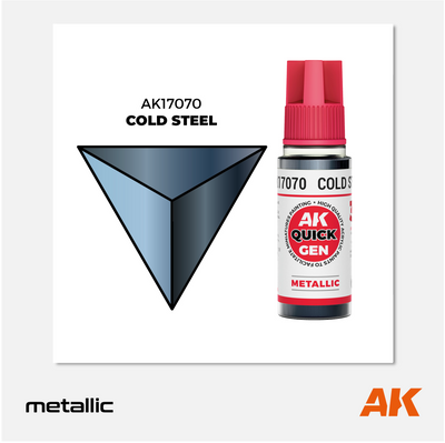 AK Quick Gen Acrylics - Cold Steel
