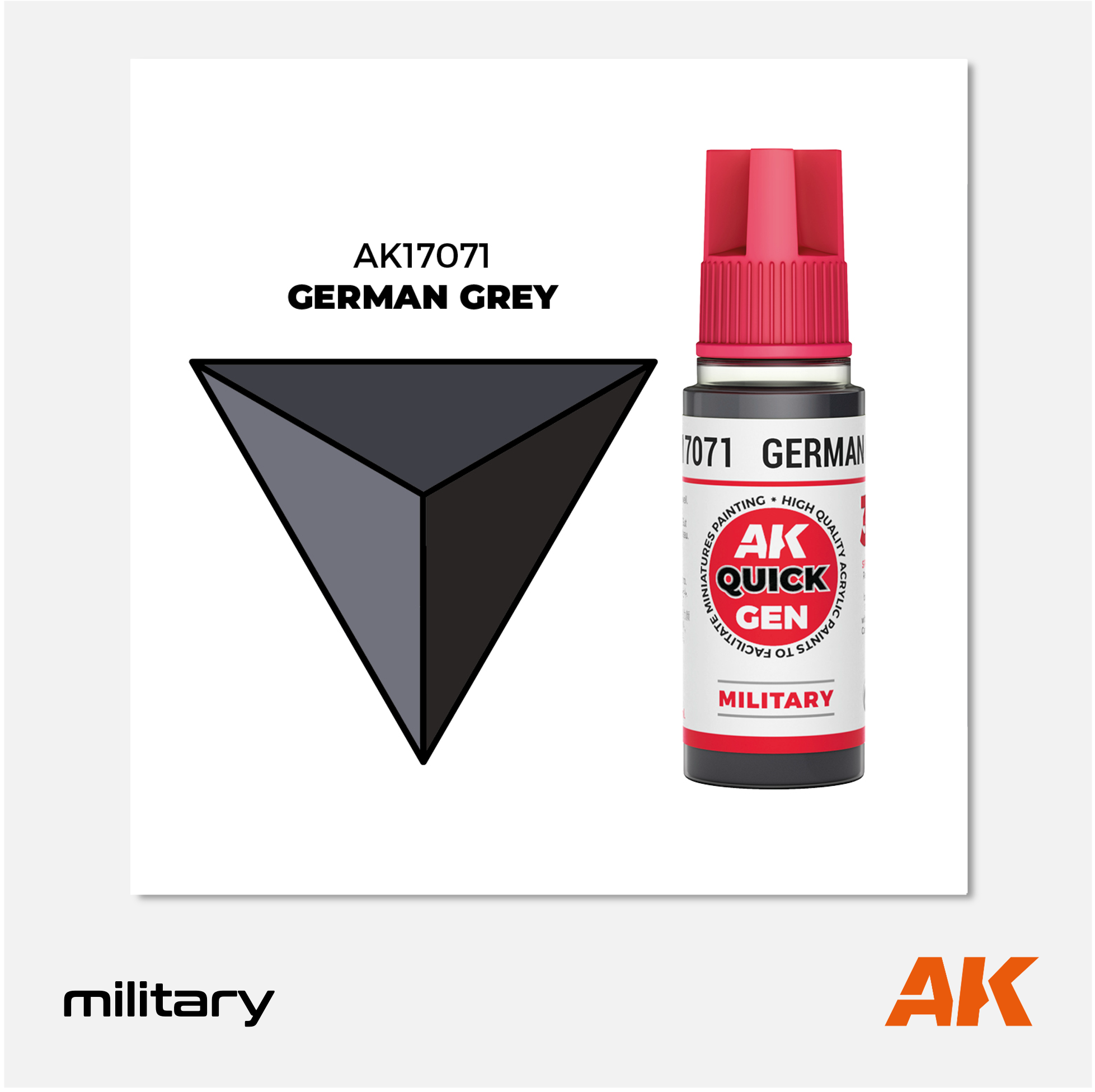 AK Quick Gen Acrylics - German Grey