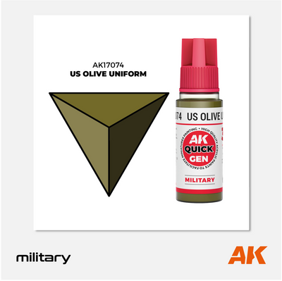AK Quick Gen Acrylics - US Olive Uniform