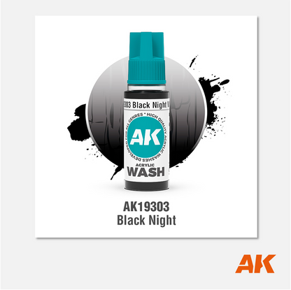 AK Interactive - Acrylic Wash - Black Night - AK19303 - Gothaforce