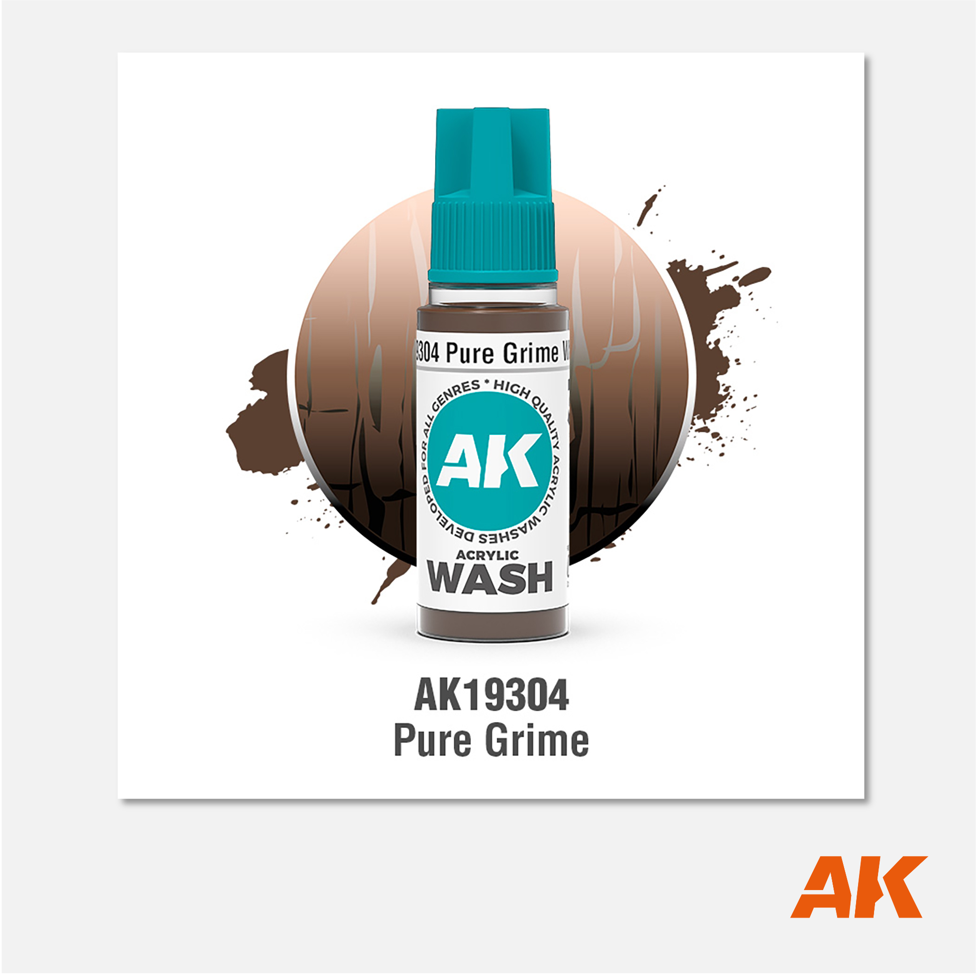 AK Interactive - Acrylic Wash - Pure Grime - AK19304 - Gothaforce