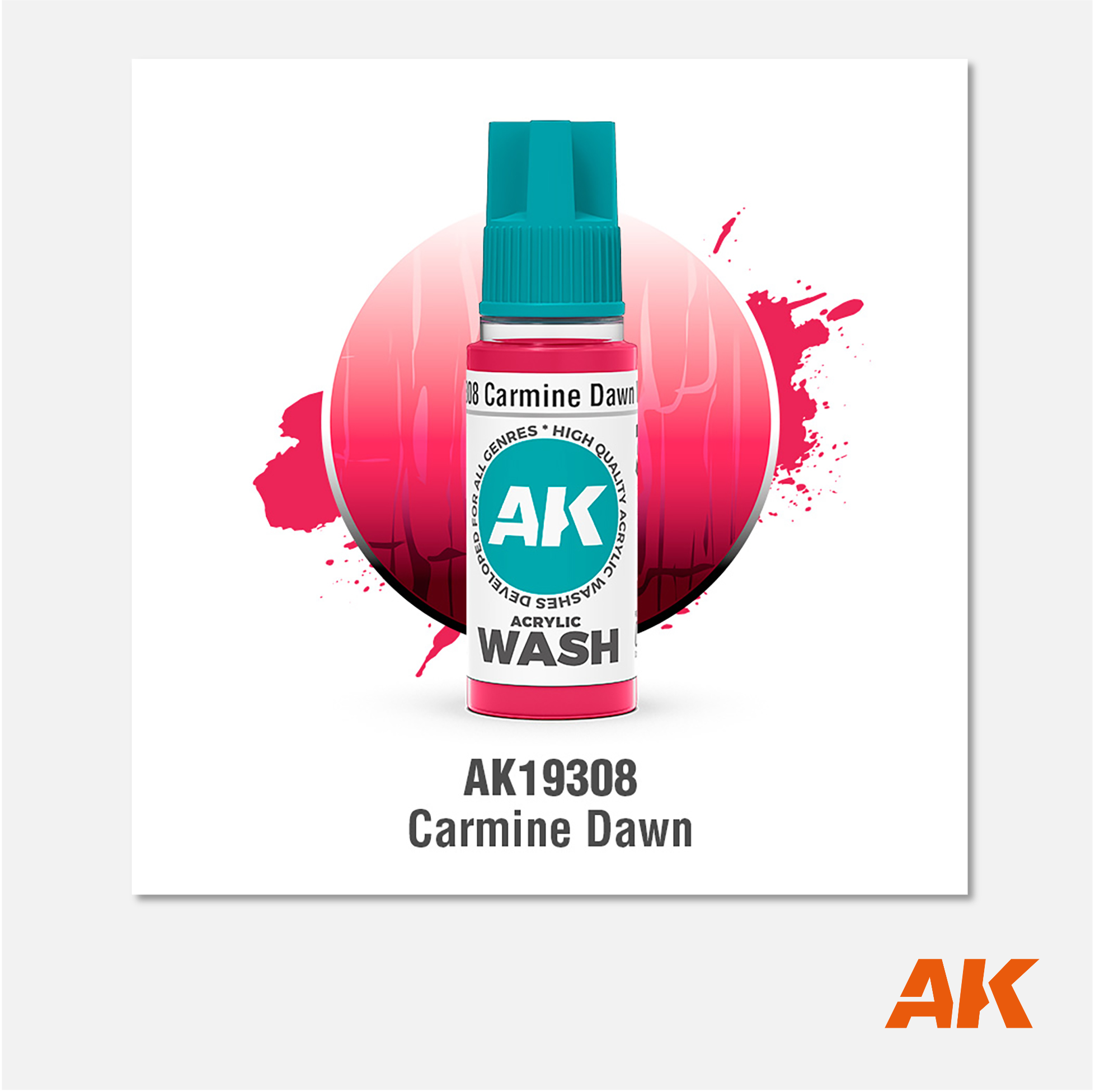 AK Interactive - Acrylic Wash - Carmine Down - AK19308 - Gothaforce