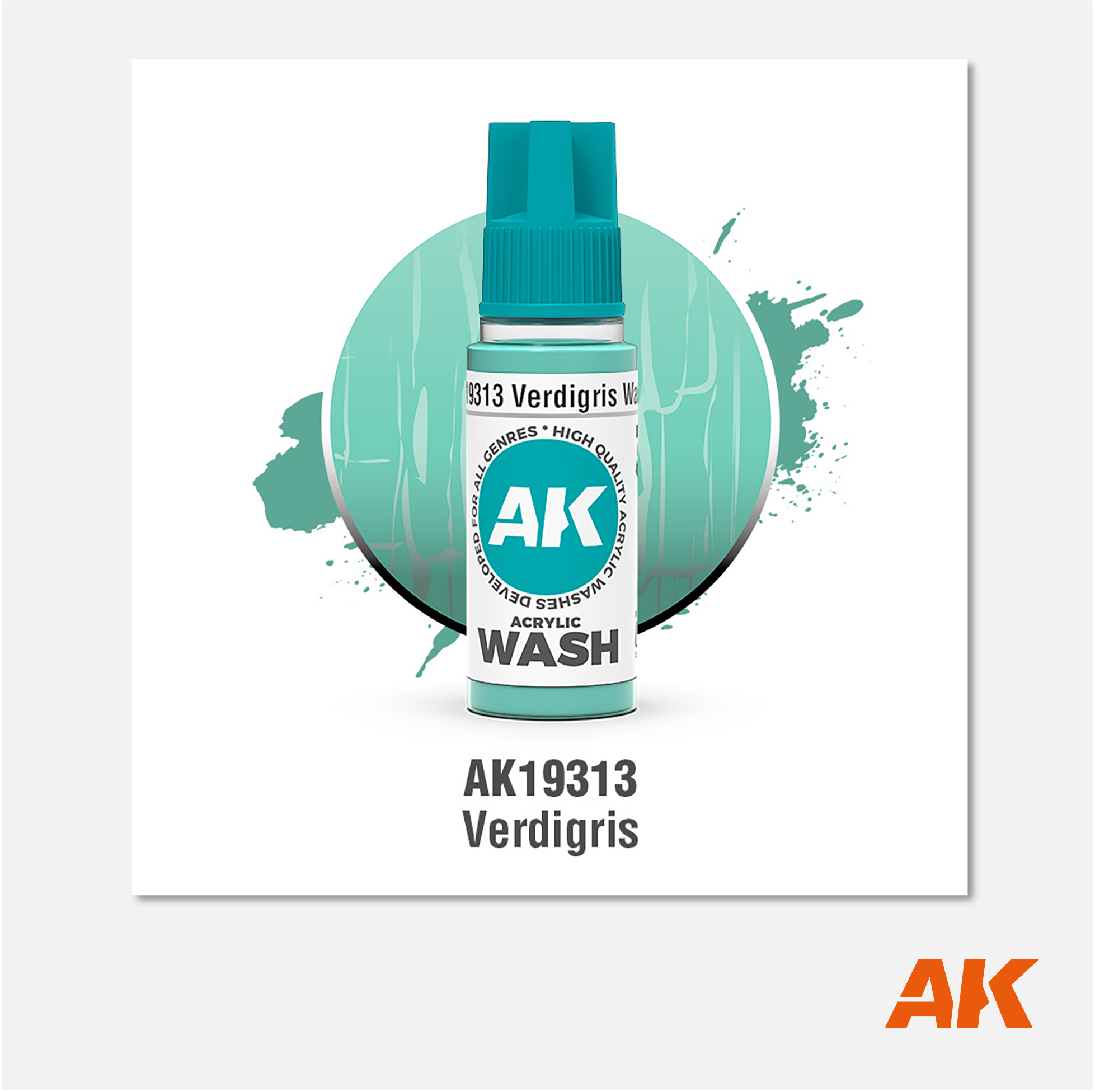AK Interactive - Acrylic Wash - Verdigris Wash - AK19313 - Gothaforce
