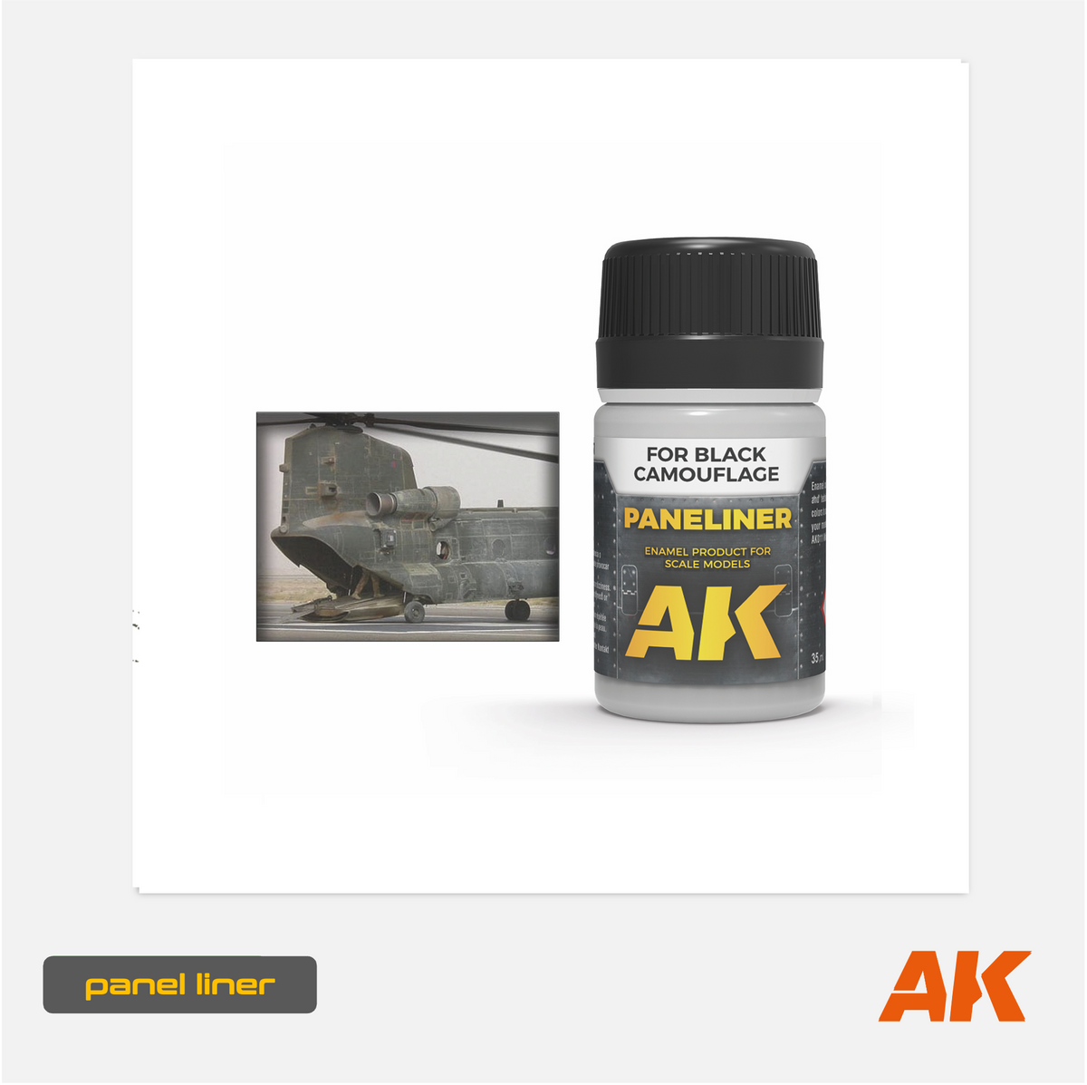 AK Effects - Panel Liner - Black Camouflage