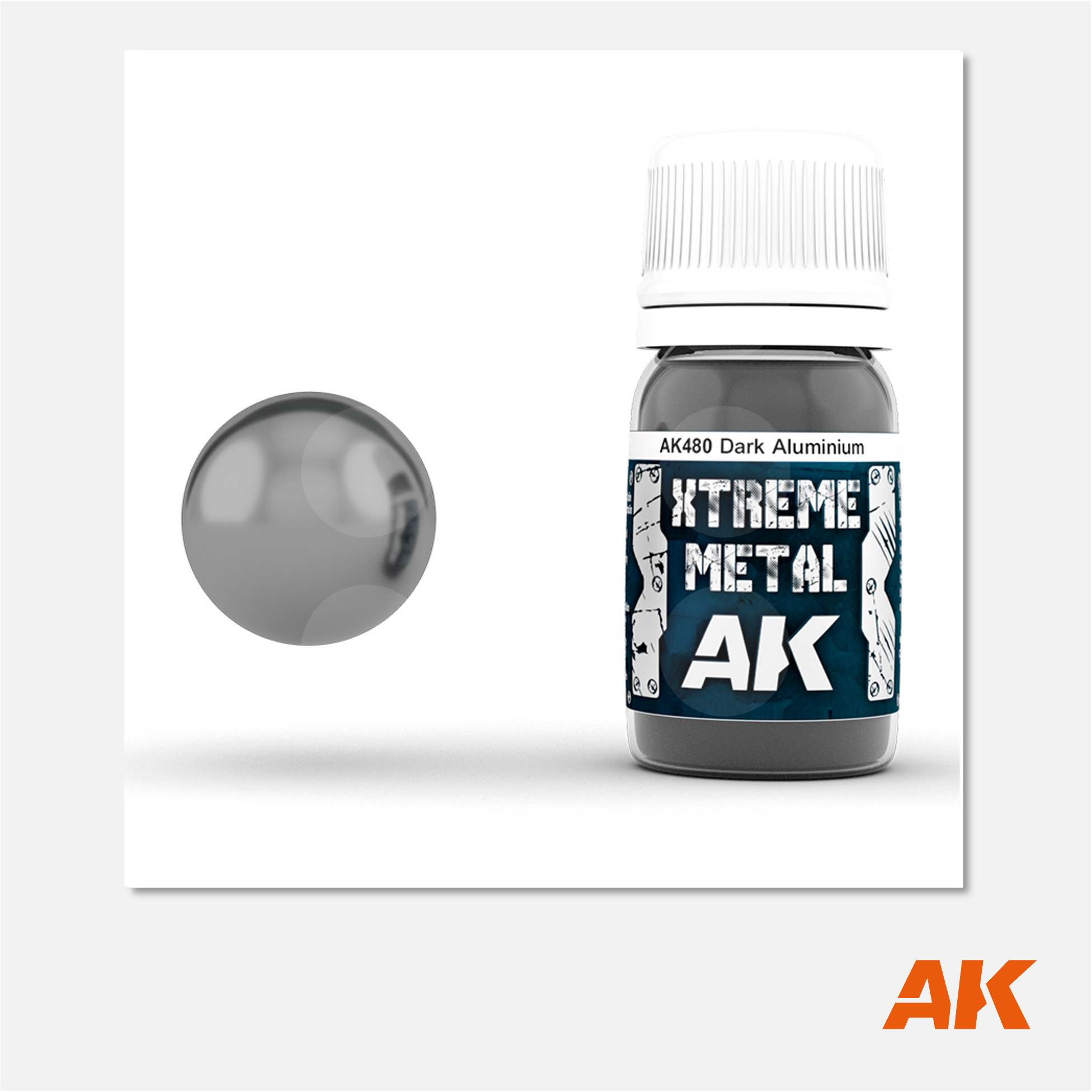 AK Interactive - Xtreme Metal Dark Aluminium - AK480 - Gothaforce