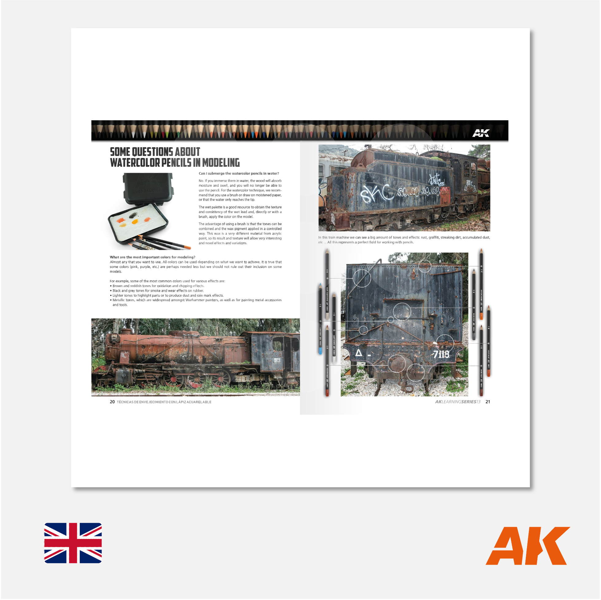 AK Interactive - AK Learning Series N° 13 Weathering Pencil Techniques - AK522 - Gothaforce