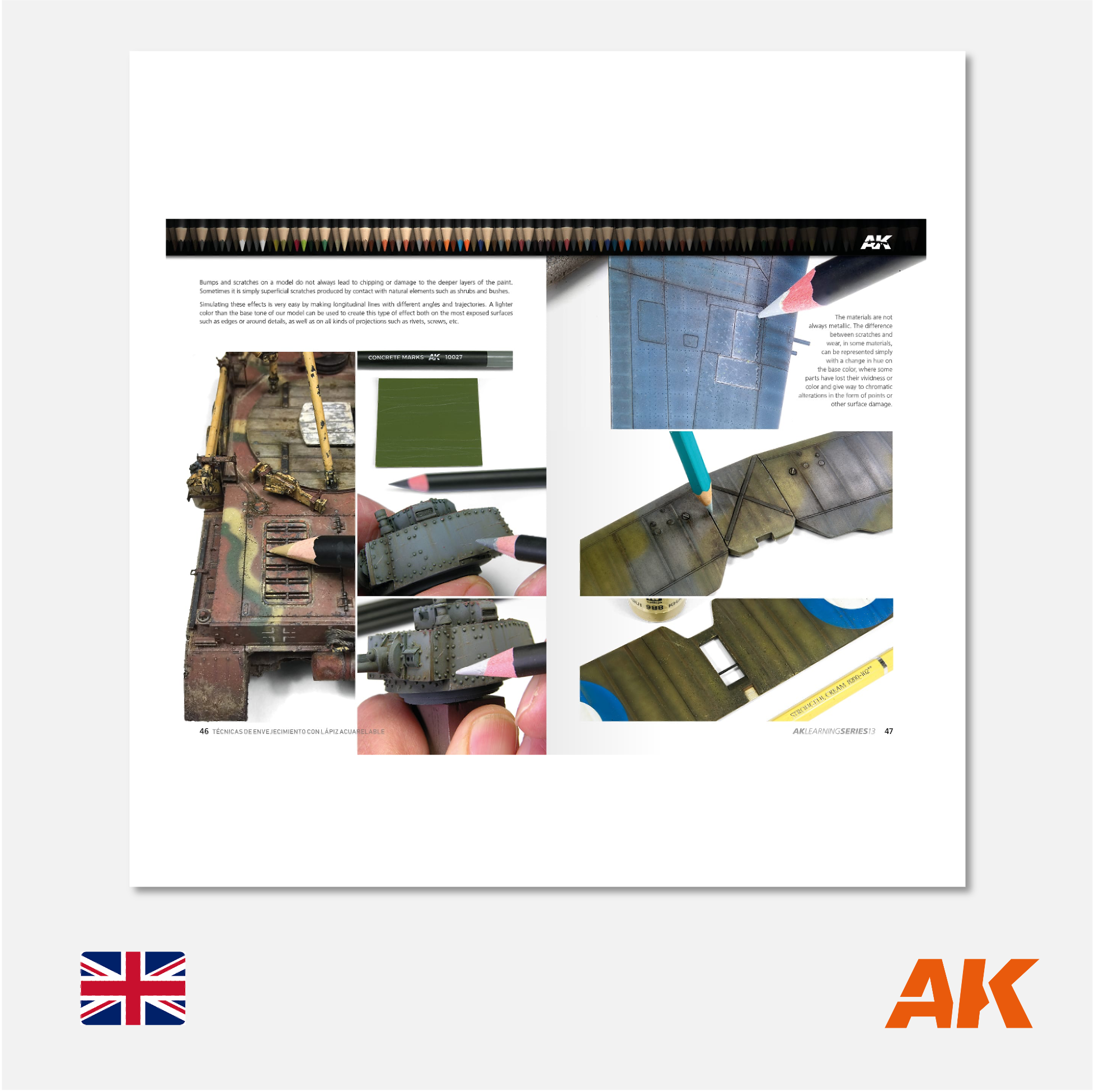 AK Interactive - AK Learning Series N° 13 Weathering Pencil Techniques - AK522 - Gothaforce