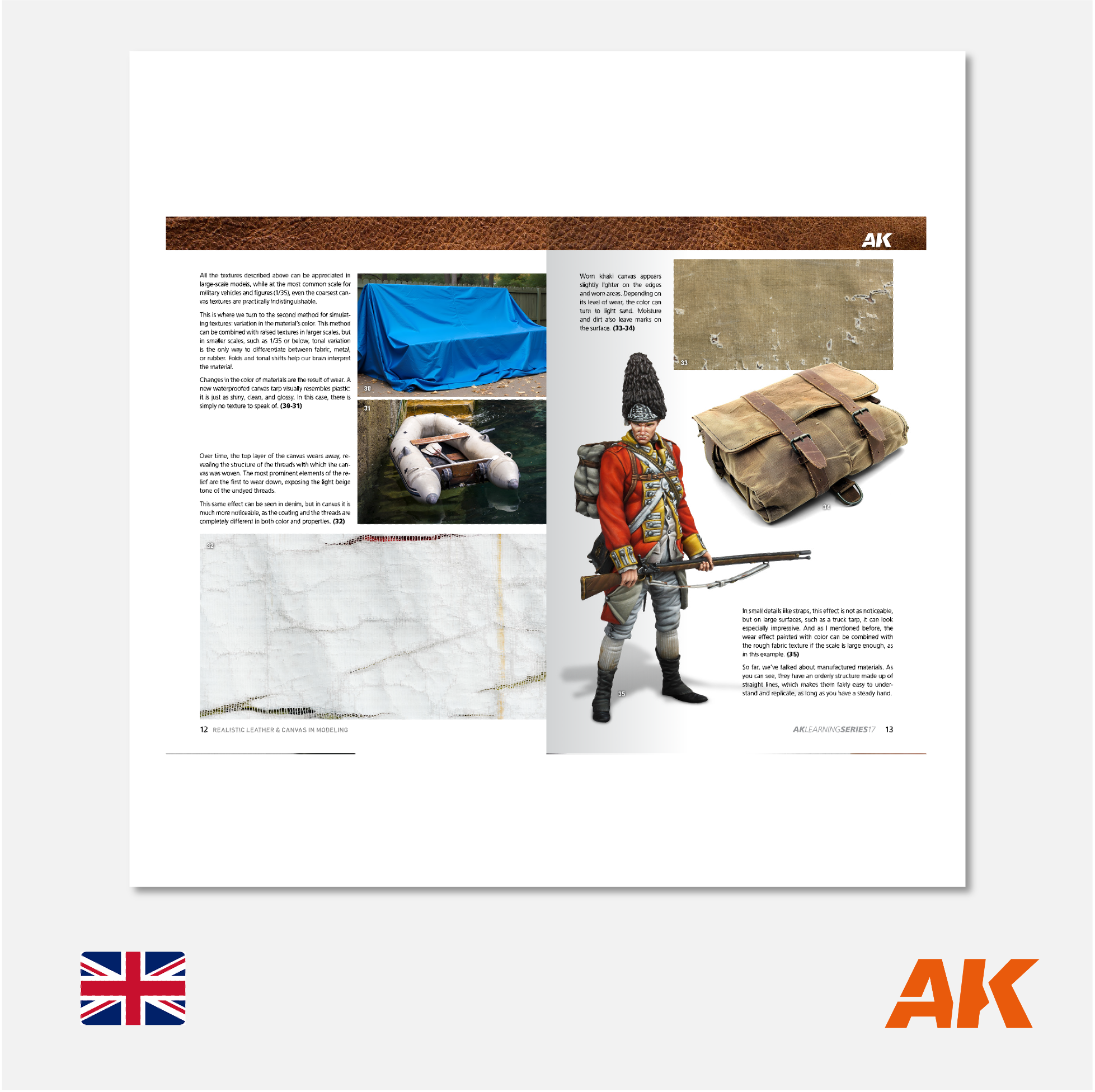 AK Interactive - AK Learning Series N° 17 Realistic Leather & Canvas in Modeling  - AK542 - Gothaforce