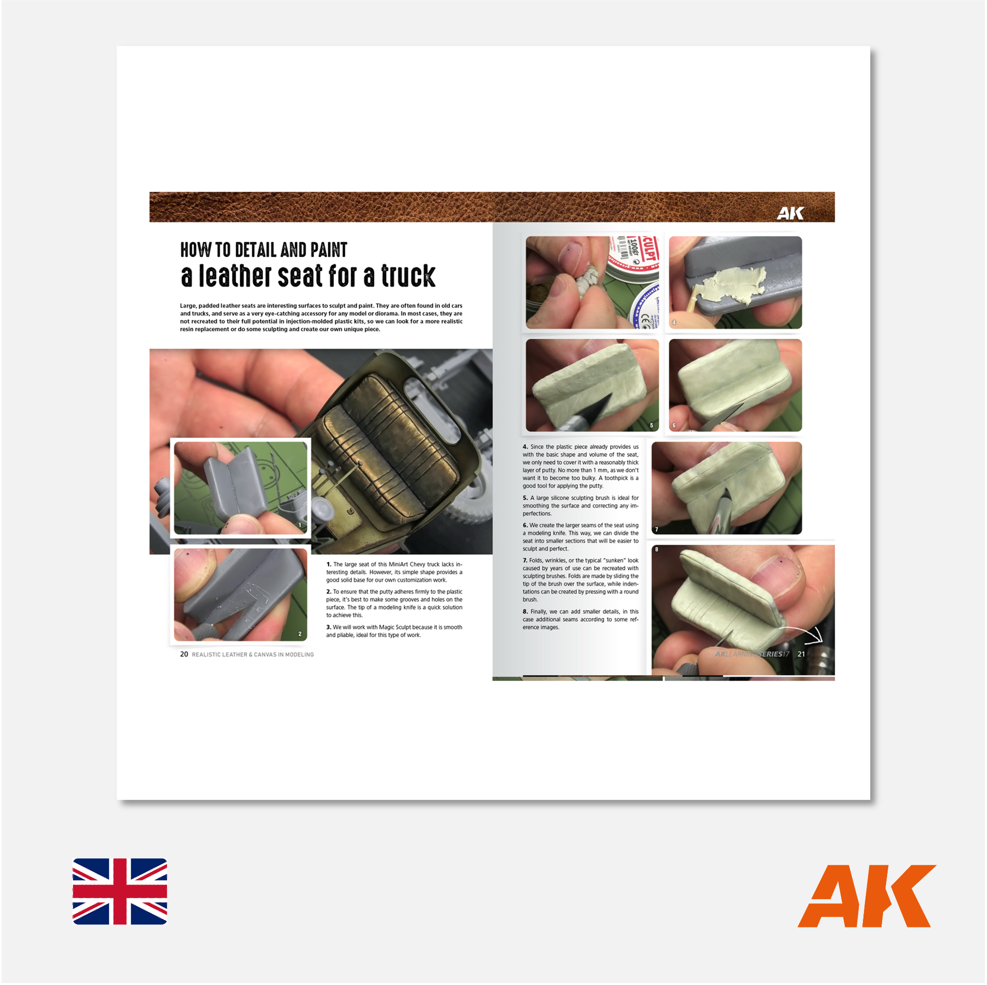 AK Interactive - AK Learning Series N° 17 Realistic Leather & Canvas in Modeling  - AK542 - Gothaforce