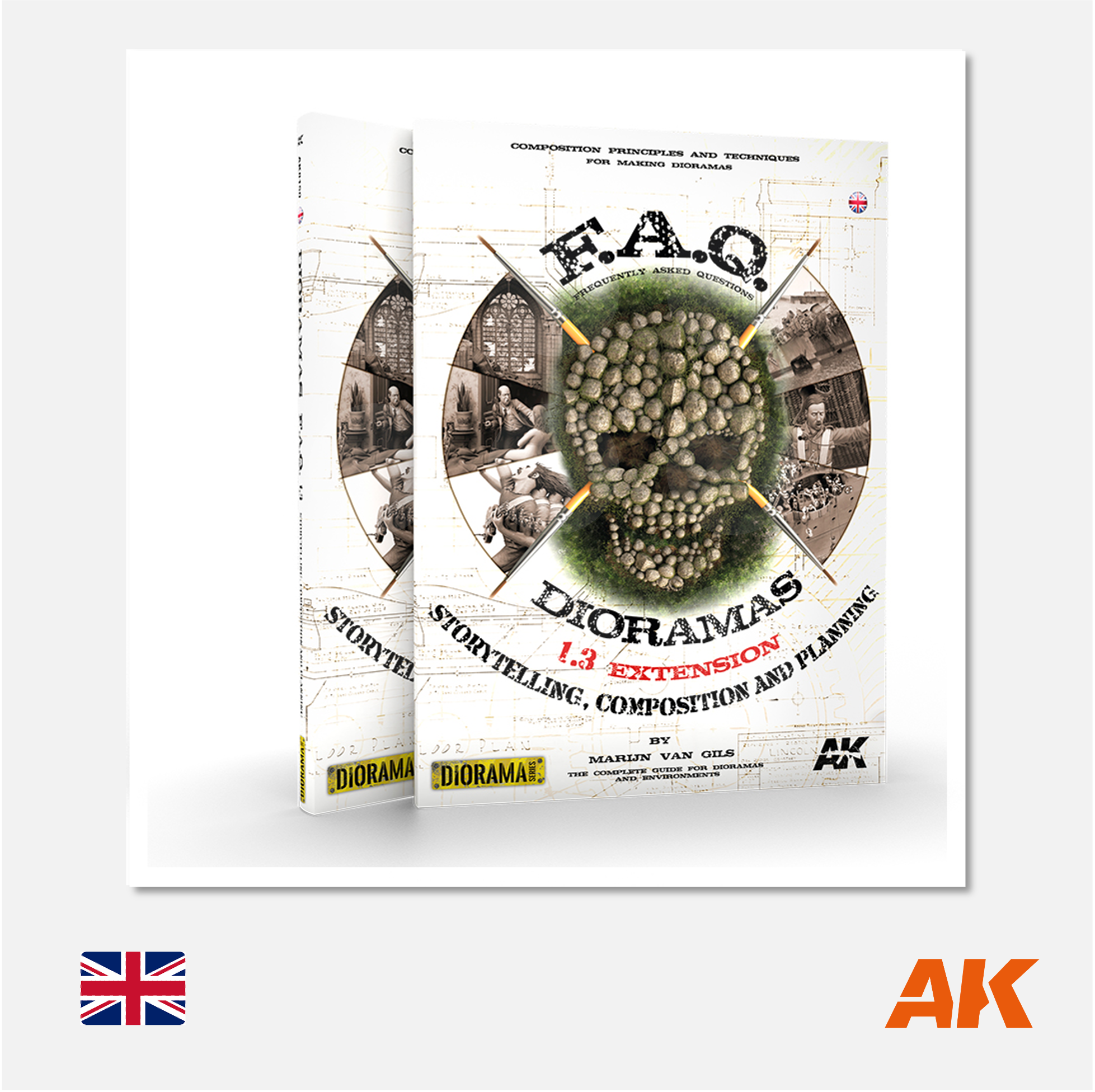 AK Interactive - FAQ Diorama 1.3 Extension Storytelling Composition & Planning - AK8150 - Gothaforce