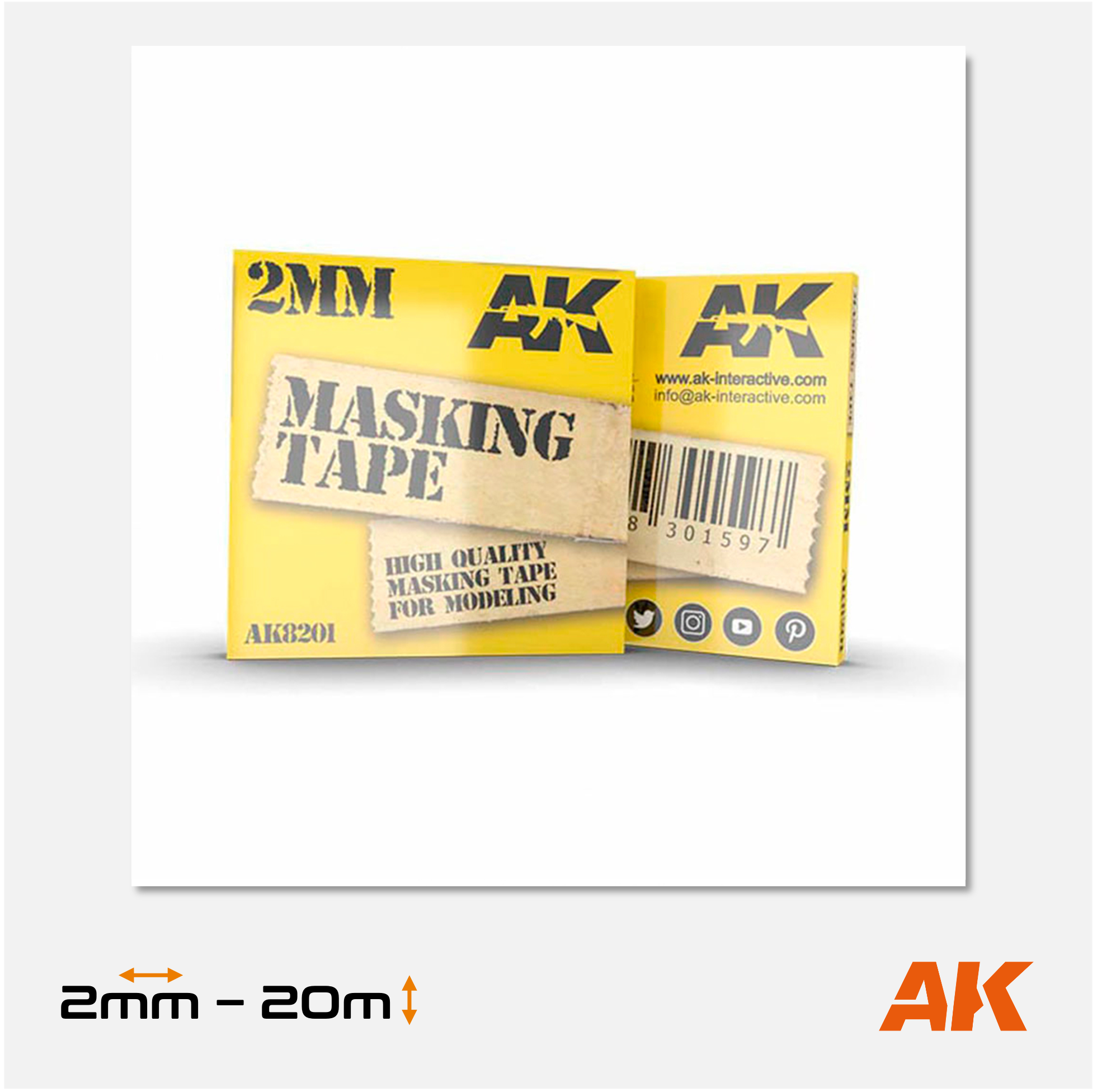AK Masking Tape - 2mm