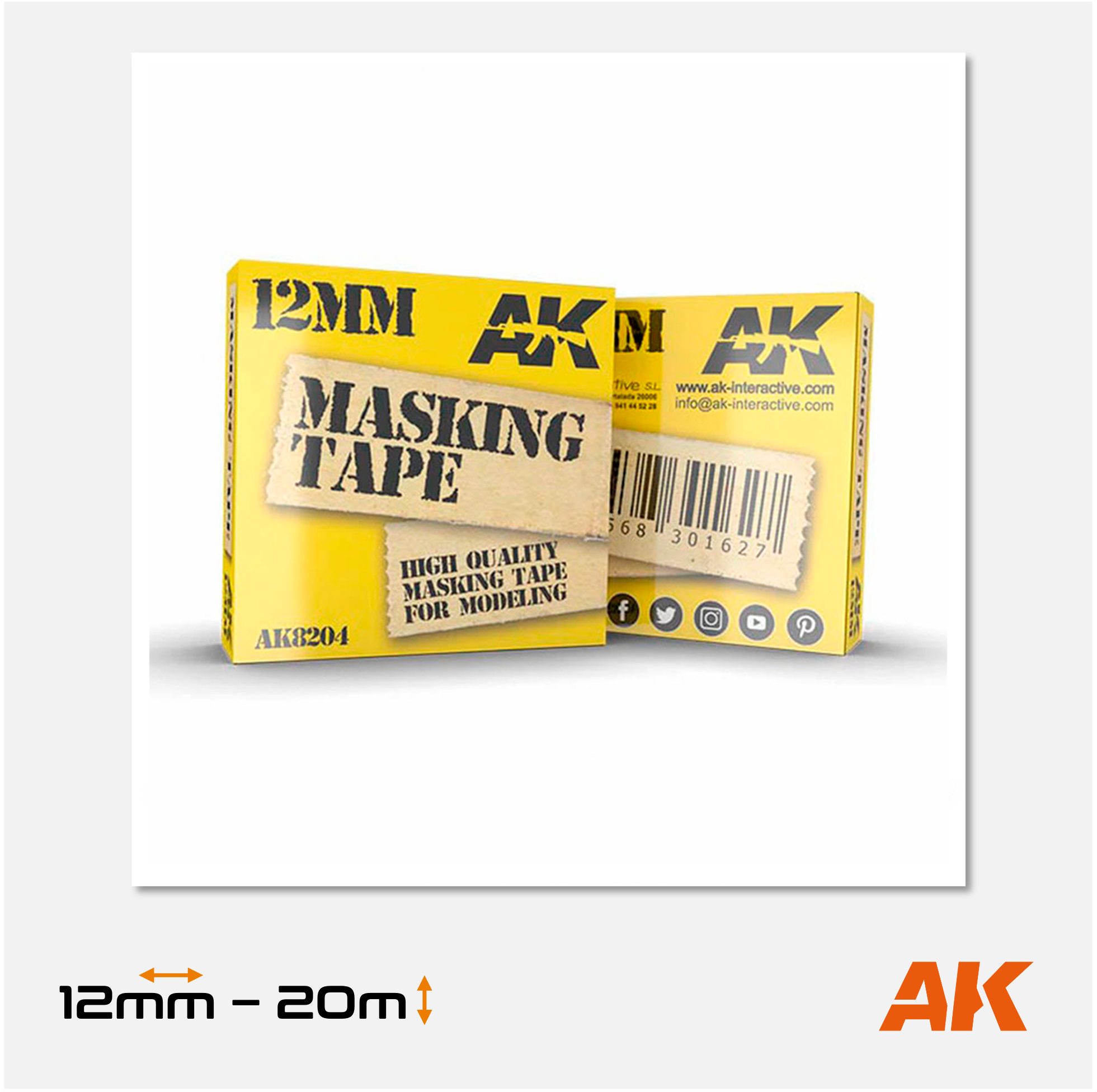 AK Masking Tape - 12mm