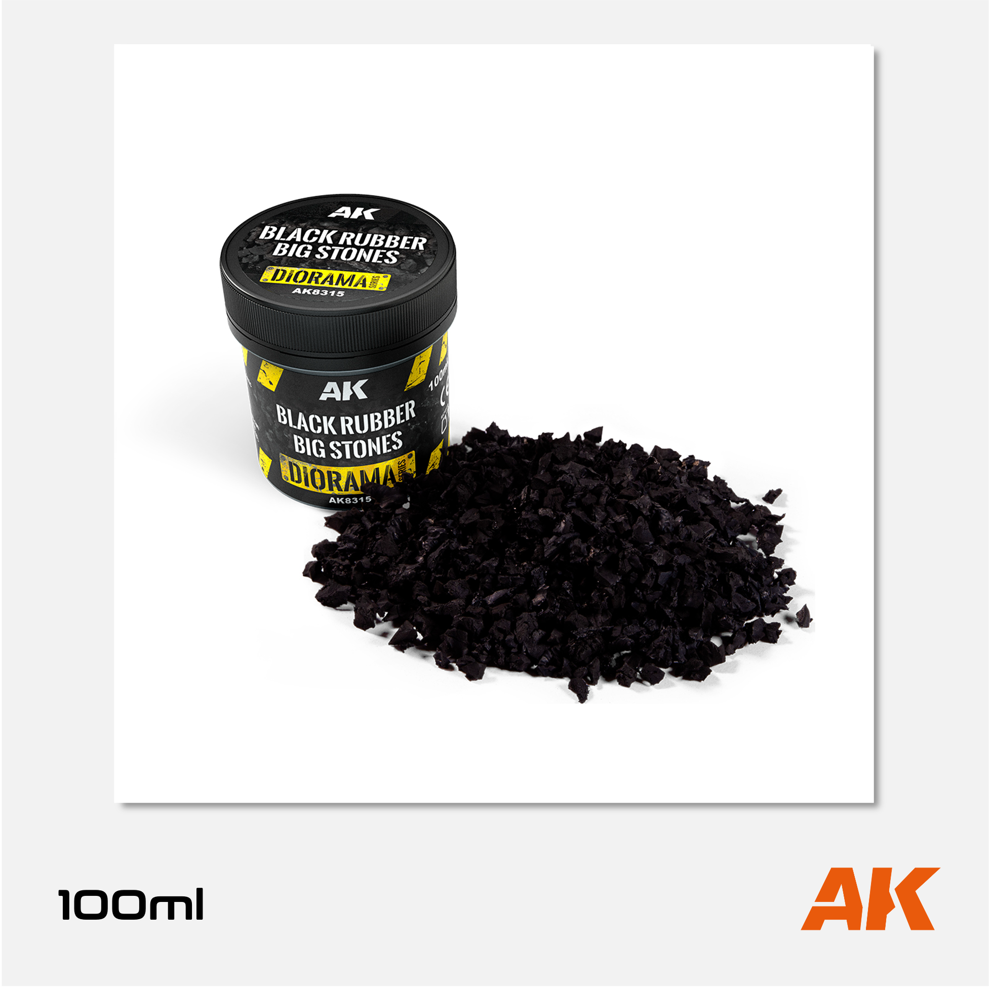 AK Black Rubber Big Stones
