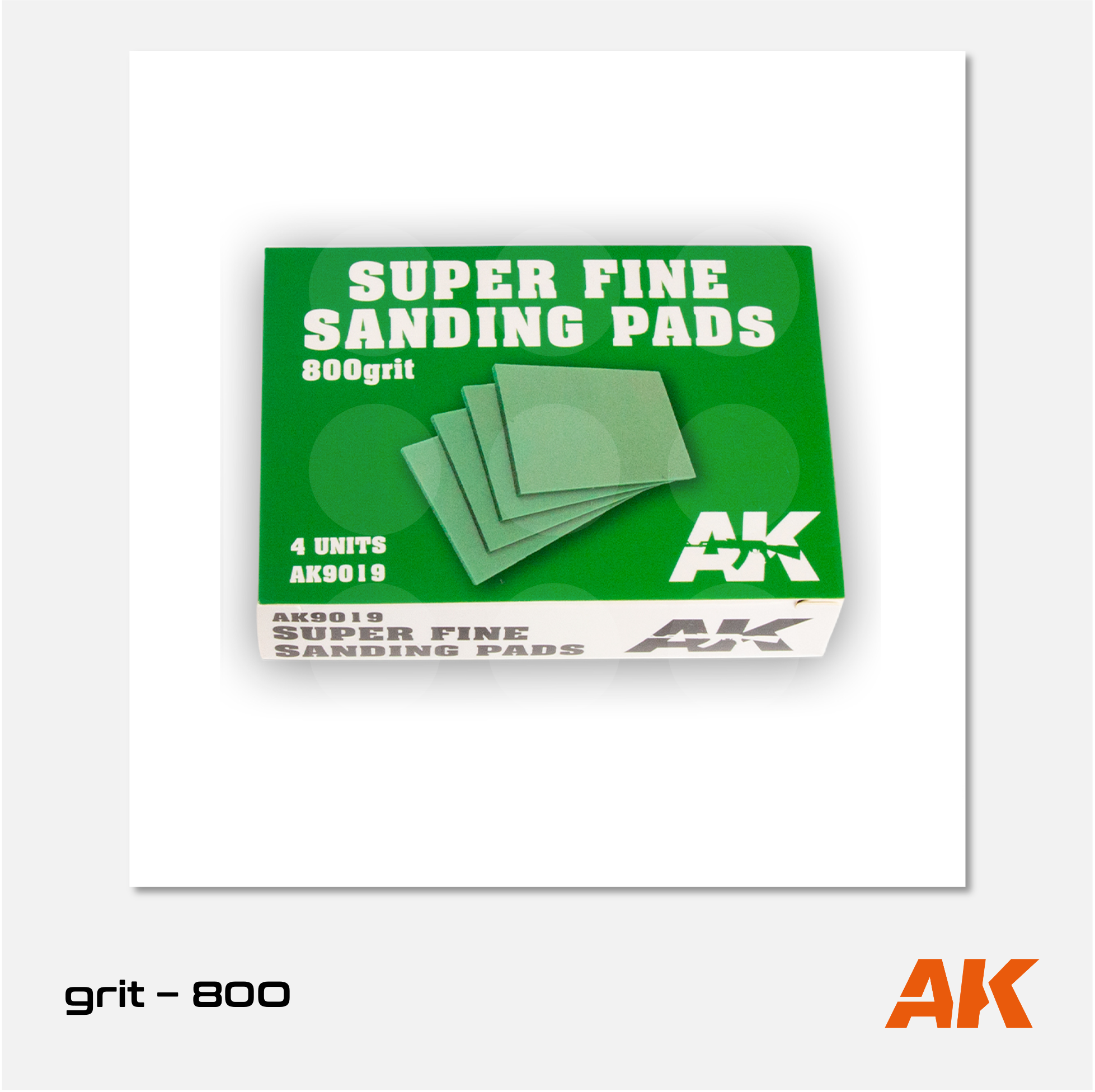 AK Super Fine Sanding Pads Grit 800 (4 units)