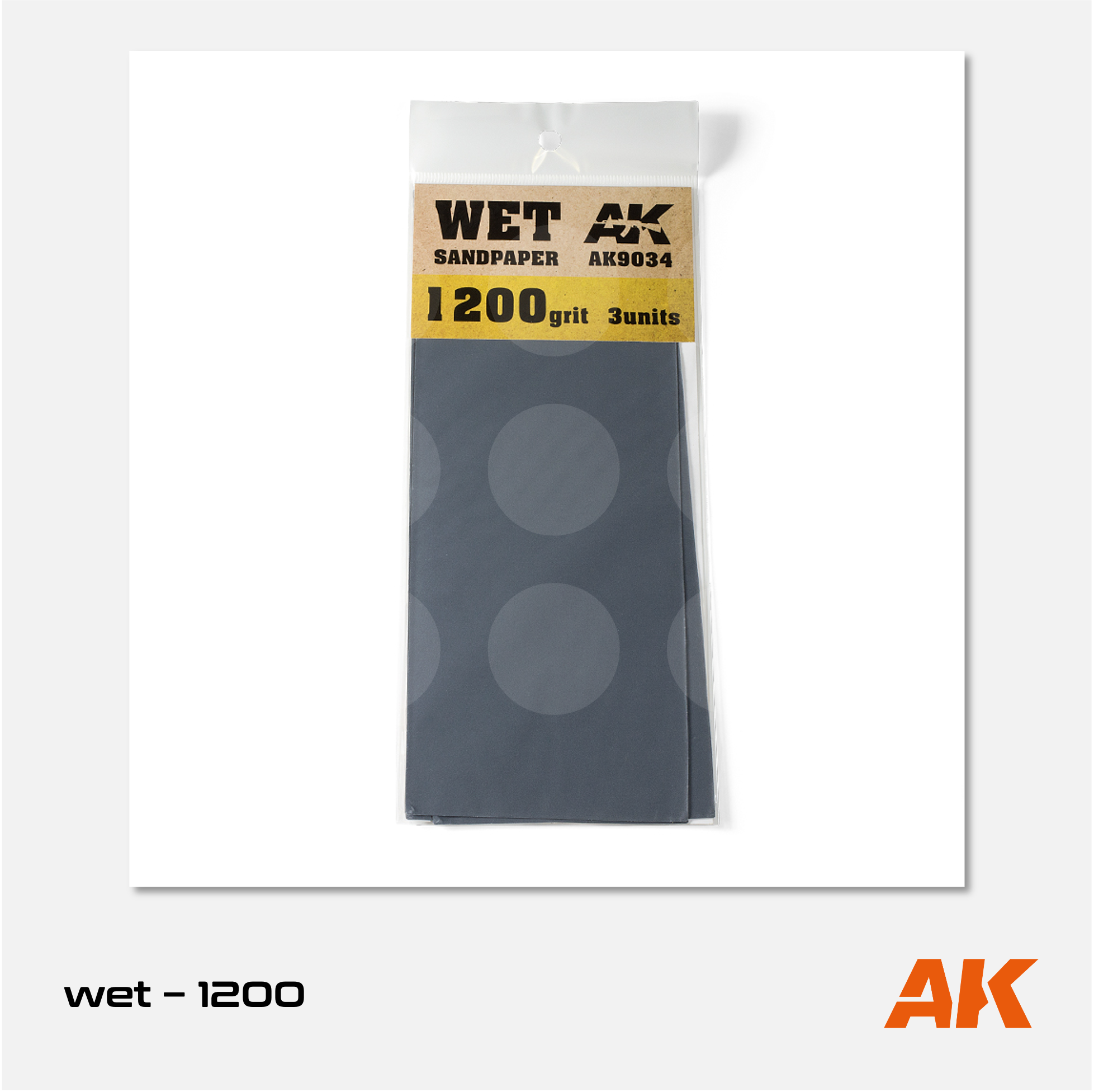 AK Interactive - Wet Sandpaper - 1200 grit (3 units) - AK9034 - Gothaforce