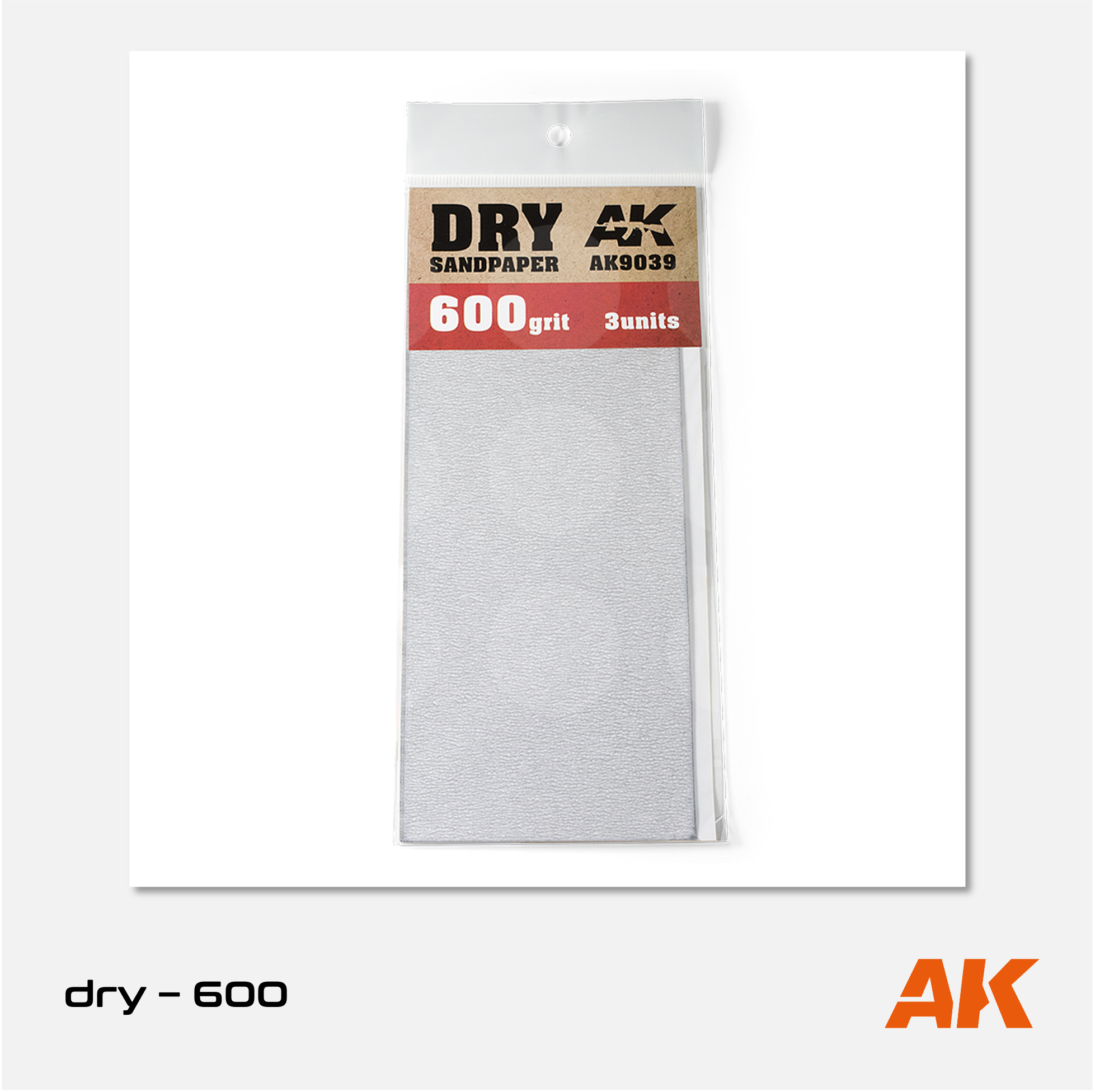 AK Interactive - Dry Sandpaper - 600 grit (3 units) - AK9039 - Gothaforce
