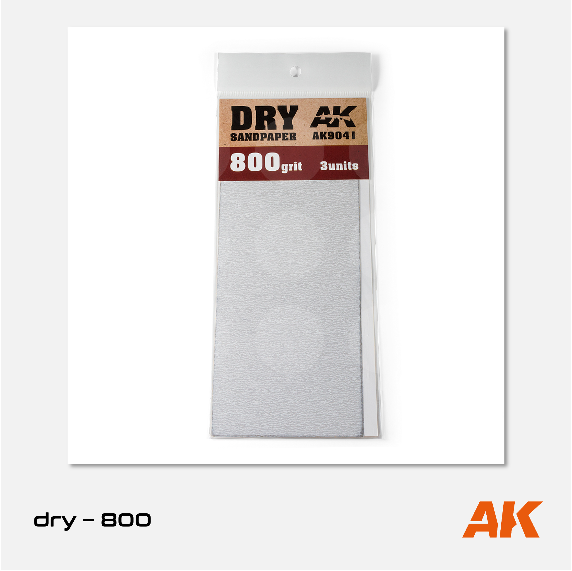 AK Interactive - Dry Sandpaper - 800 grit (3 units) - AK9041 - Gothaforce
