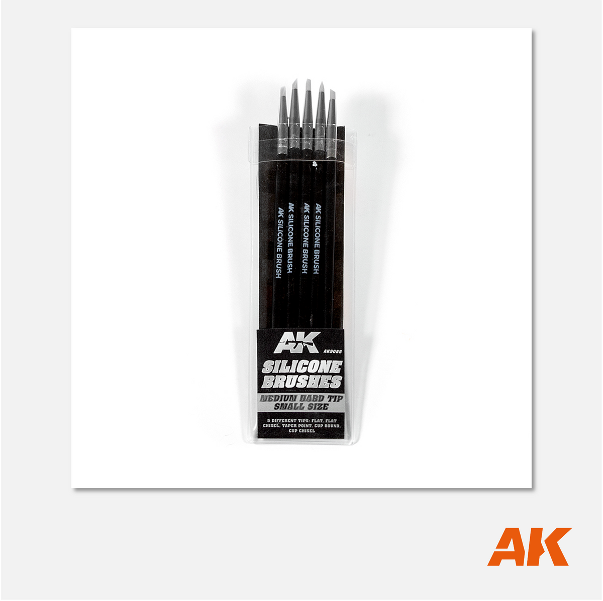 AK Silicone Brush Set - Medium Tip Small (5 pc)